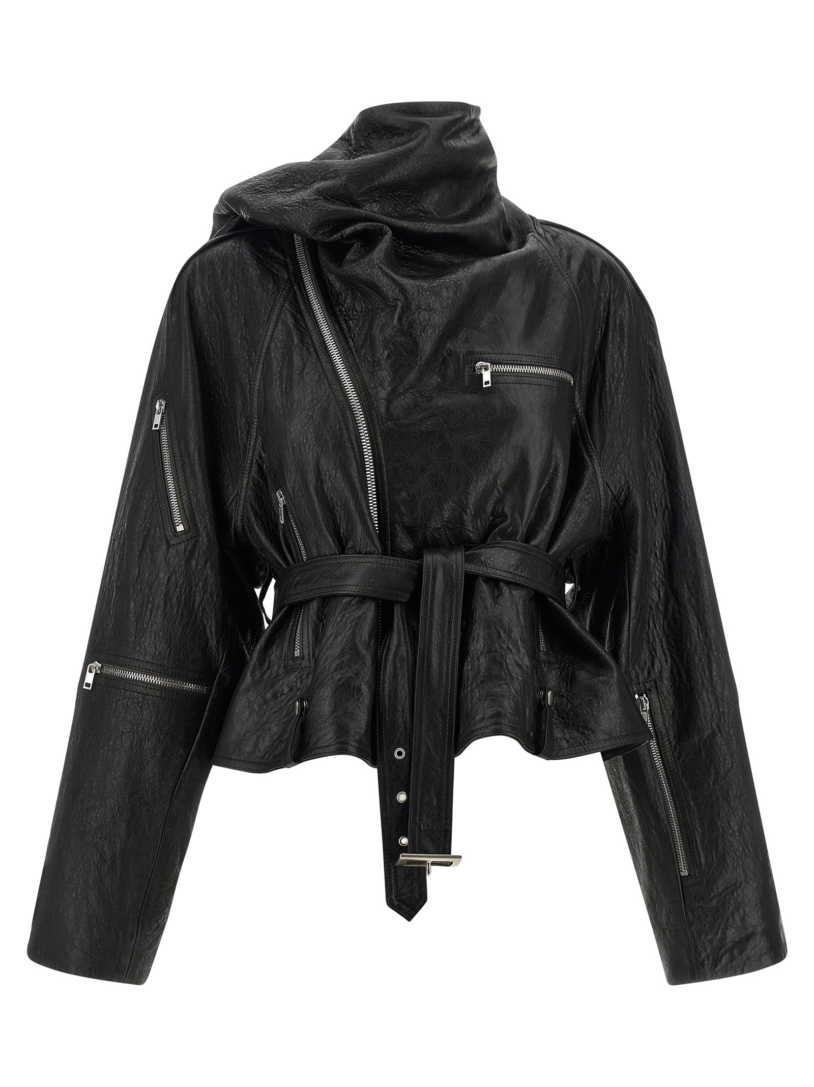Rick Owens Women's Cropped Scarf Flight Jacket