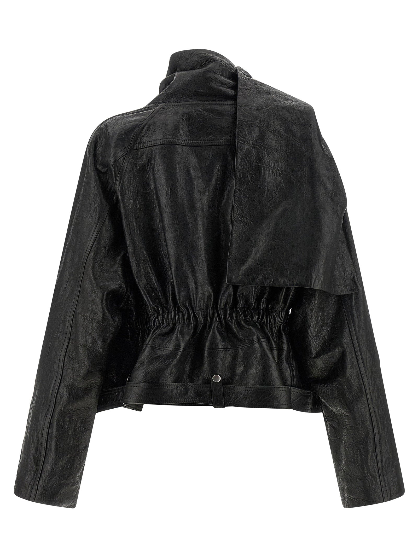 Rick Owens Women's Cropped Scarf Flight Jacket