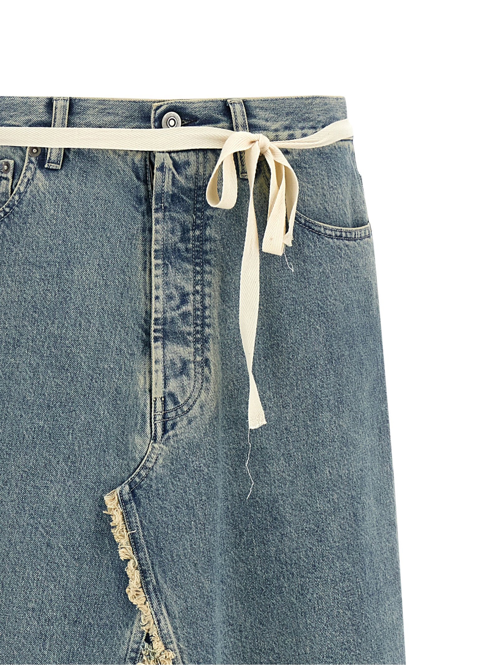 Maison Margiela Women's Raw Hem Denim Skirt
