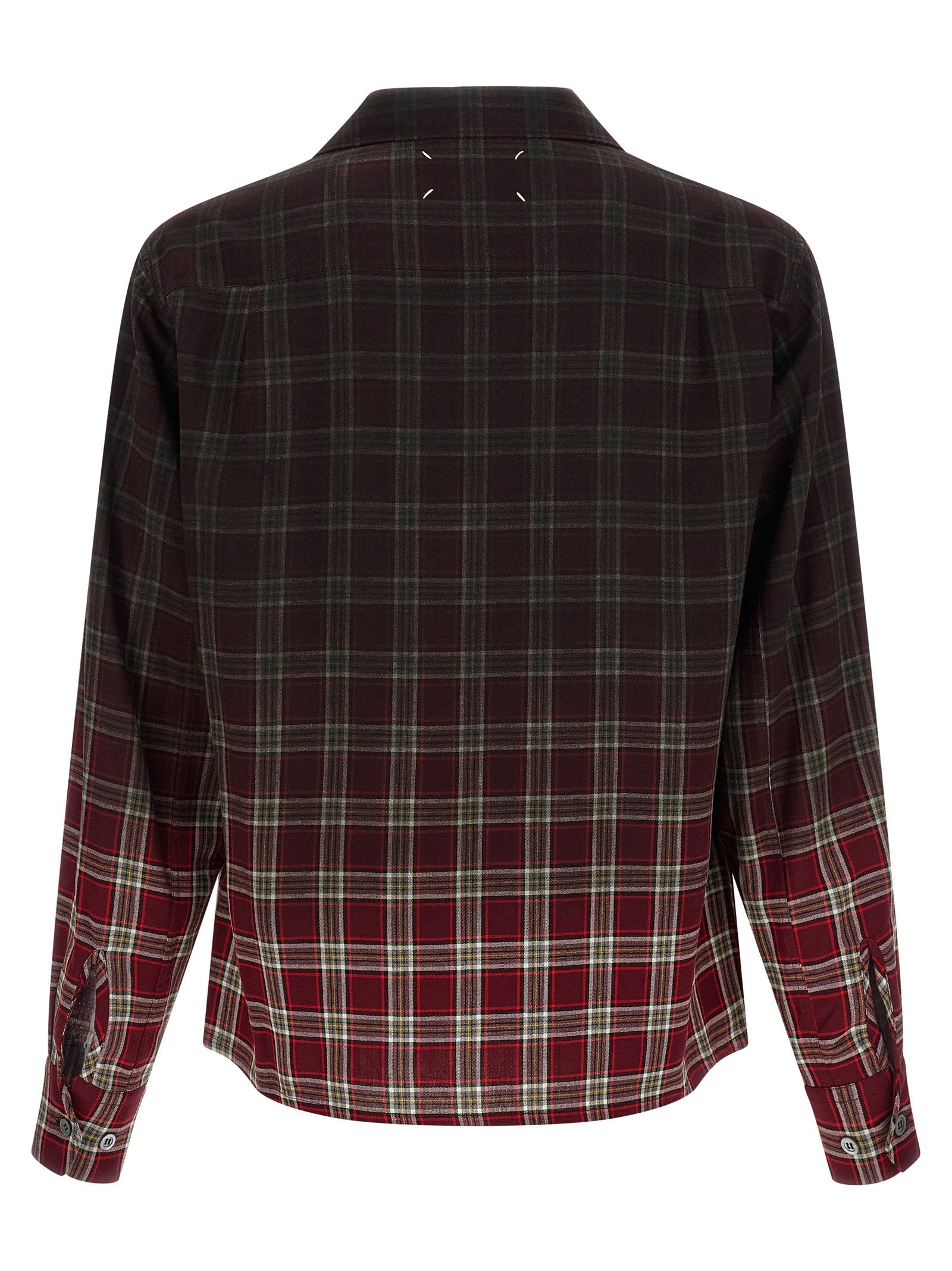 Maison Margiela Men's Check Shirt With Gradient Effect