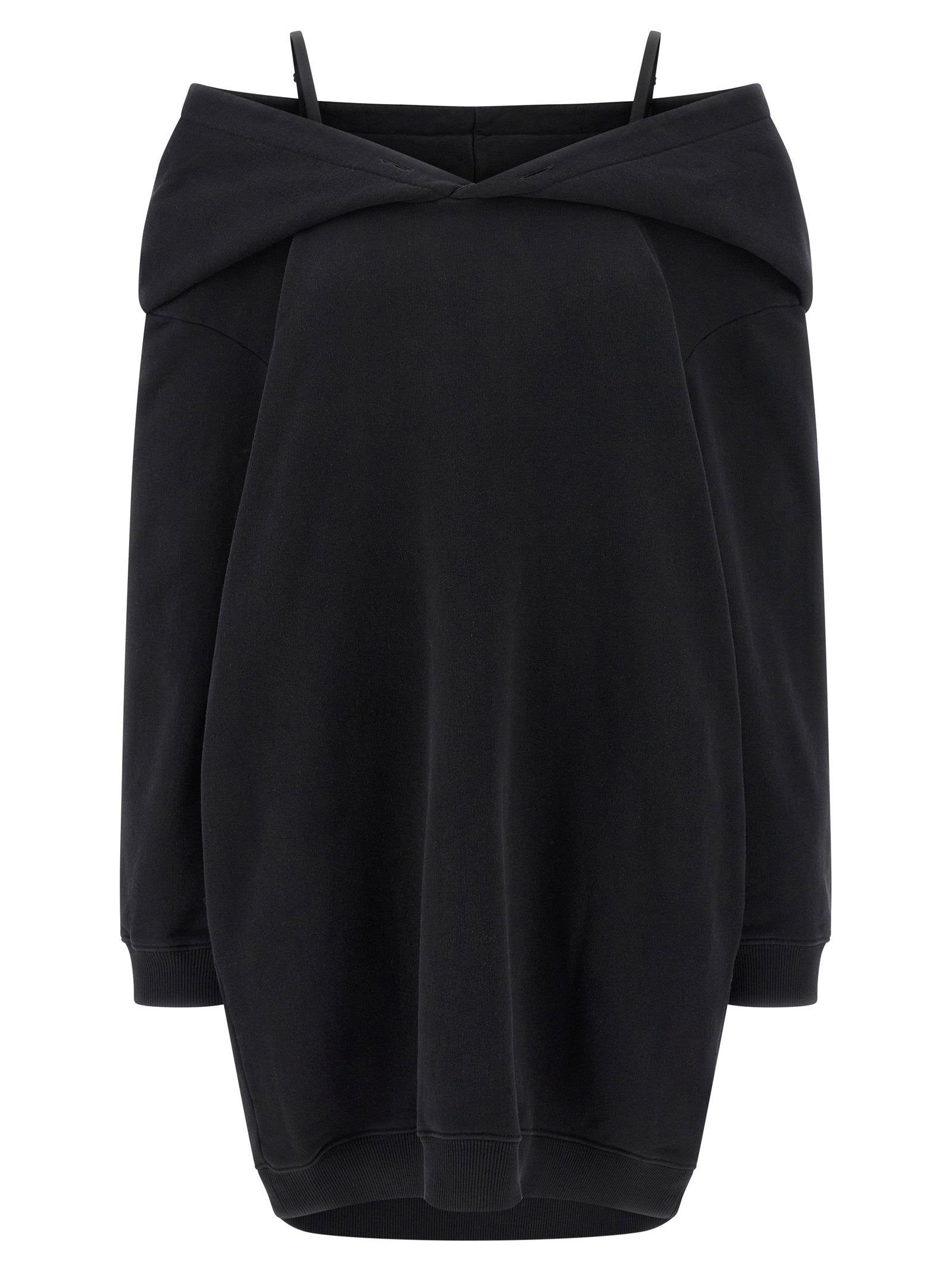 Mm6 Maison Margiela Women's Off-Shoulder Hooded Dress