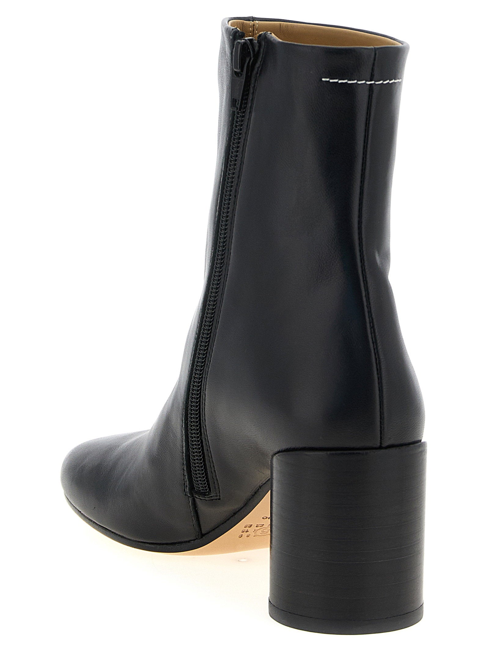 Mm6 Maison Margiela Women's Leather Ankle Boots