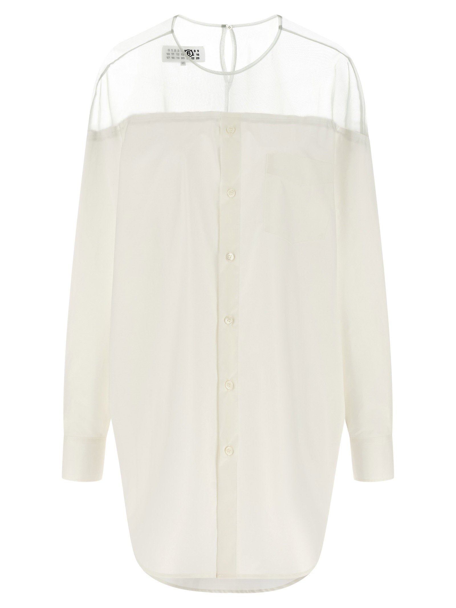Mm6 Maison Margiela Women's Tulle Insert Shirt