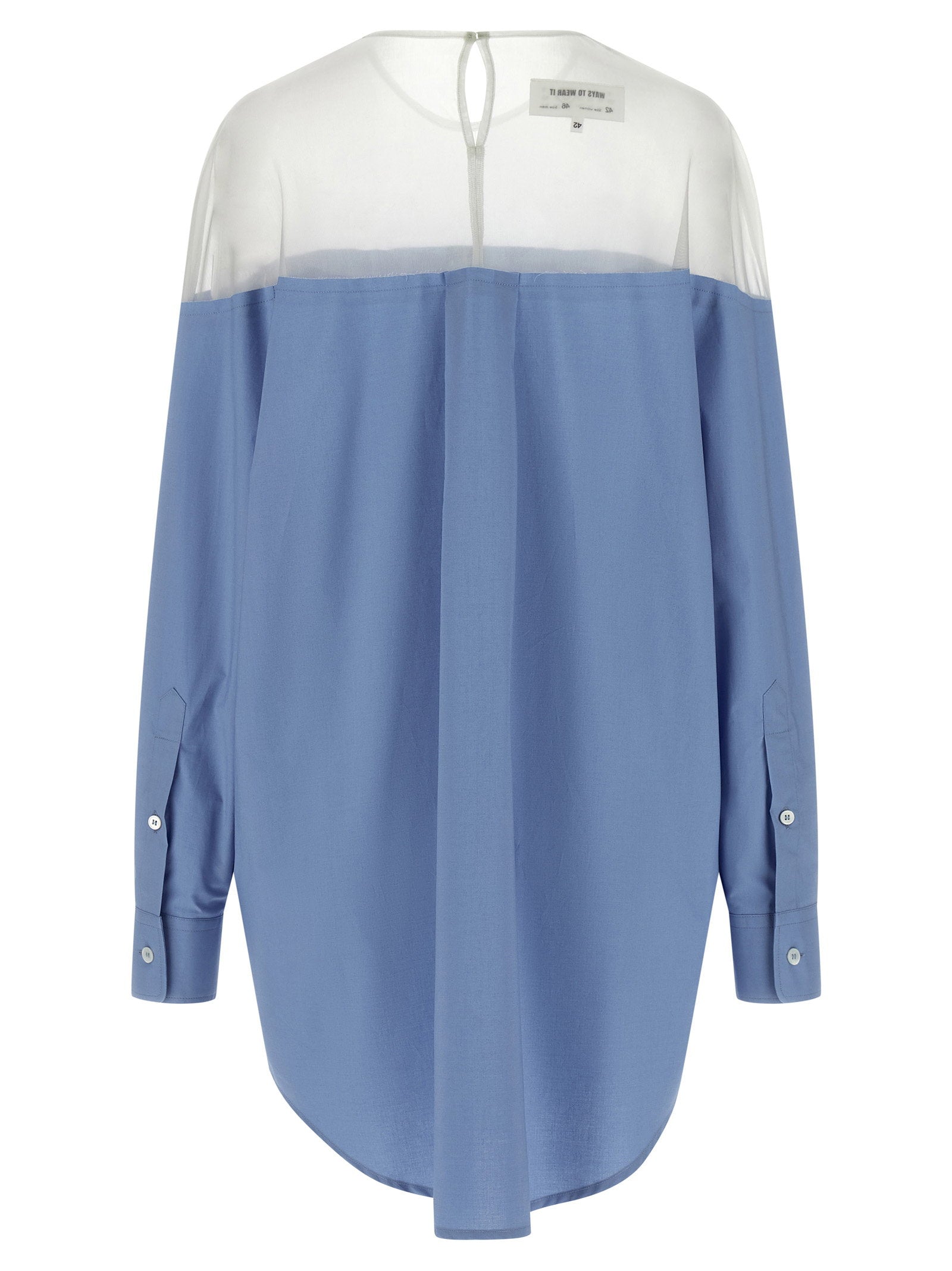 Mm6 Maison Margiela Women's Tulle Insert Shirt