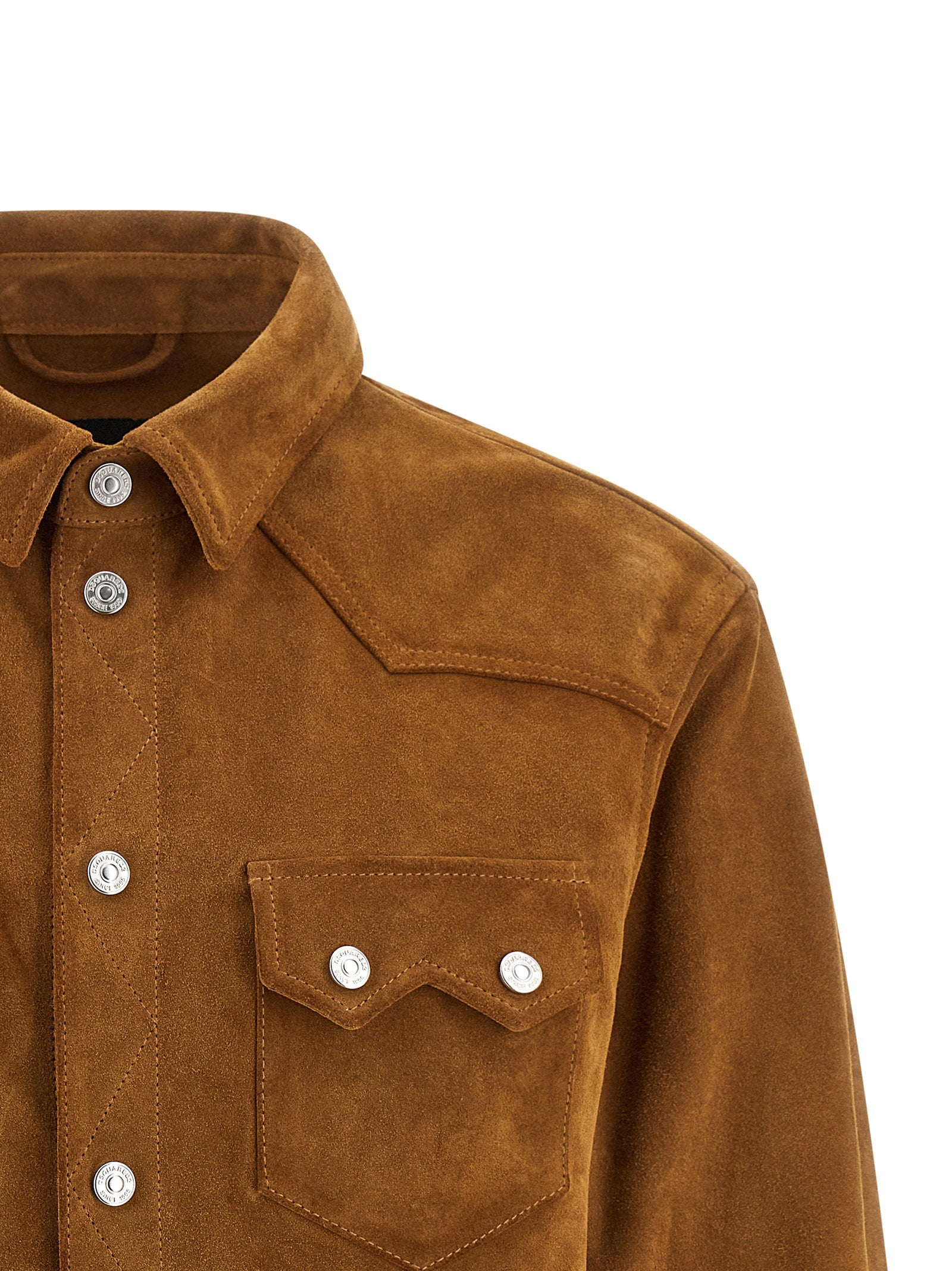 Dsquared2 Men's Suede Boxy Shirt Jacket