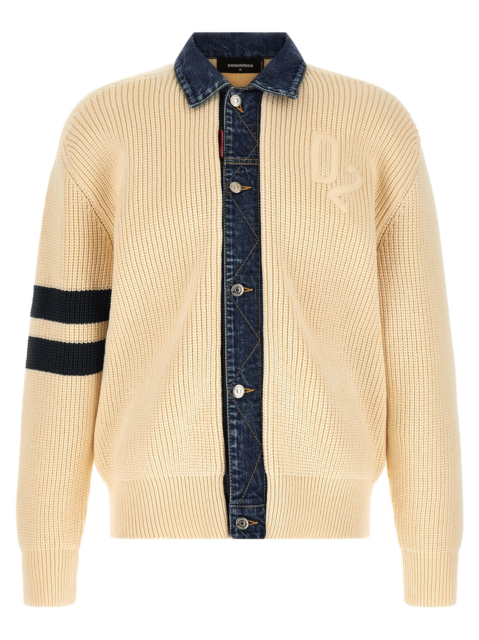 Dsquared2 Men's Denim Mix D2 Cardigan