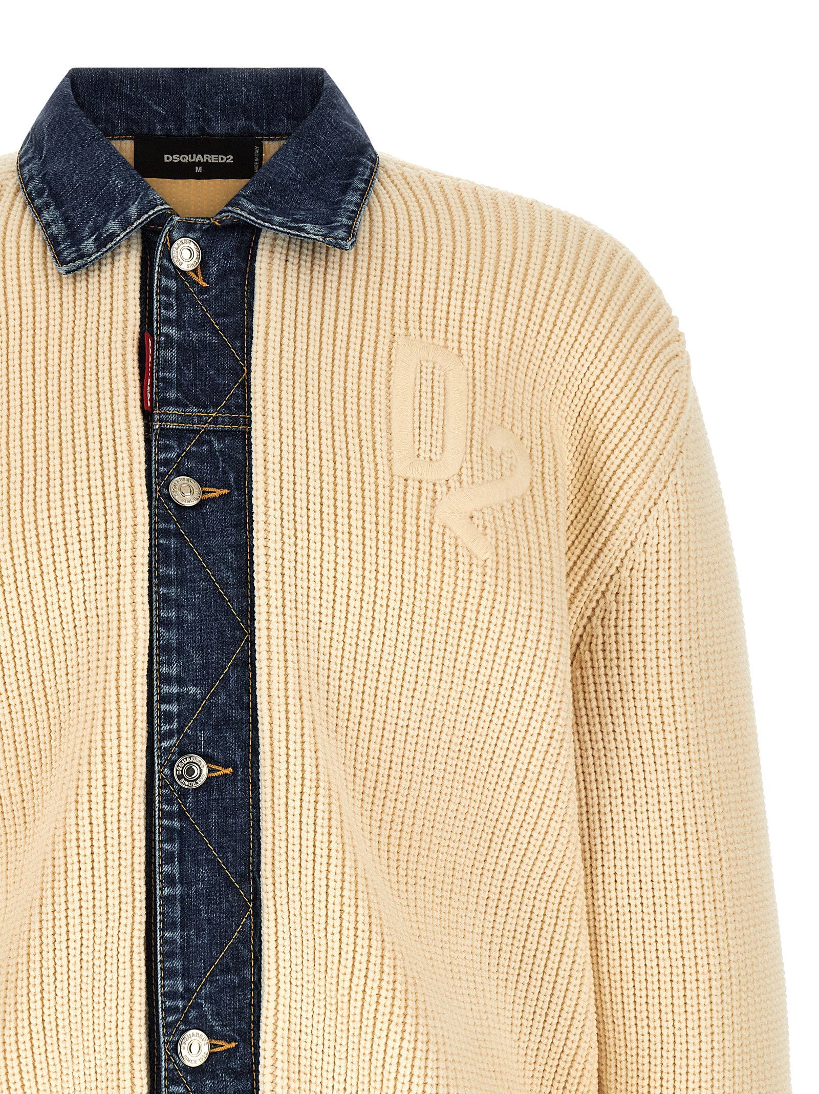 Dsquared2 Men's Denim Mix D2 Cardigan