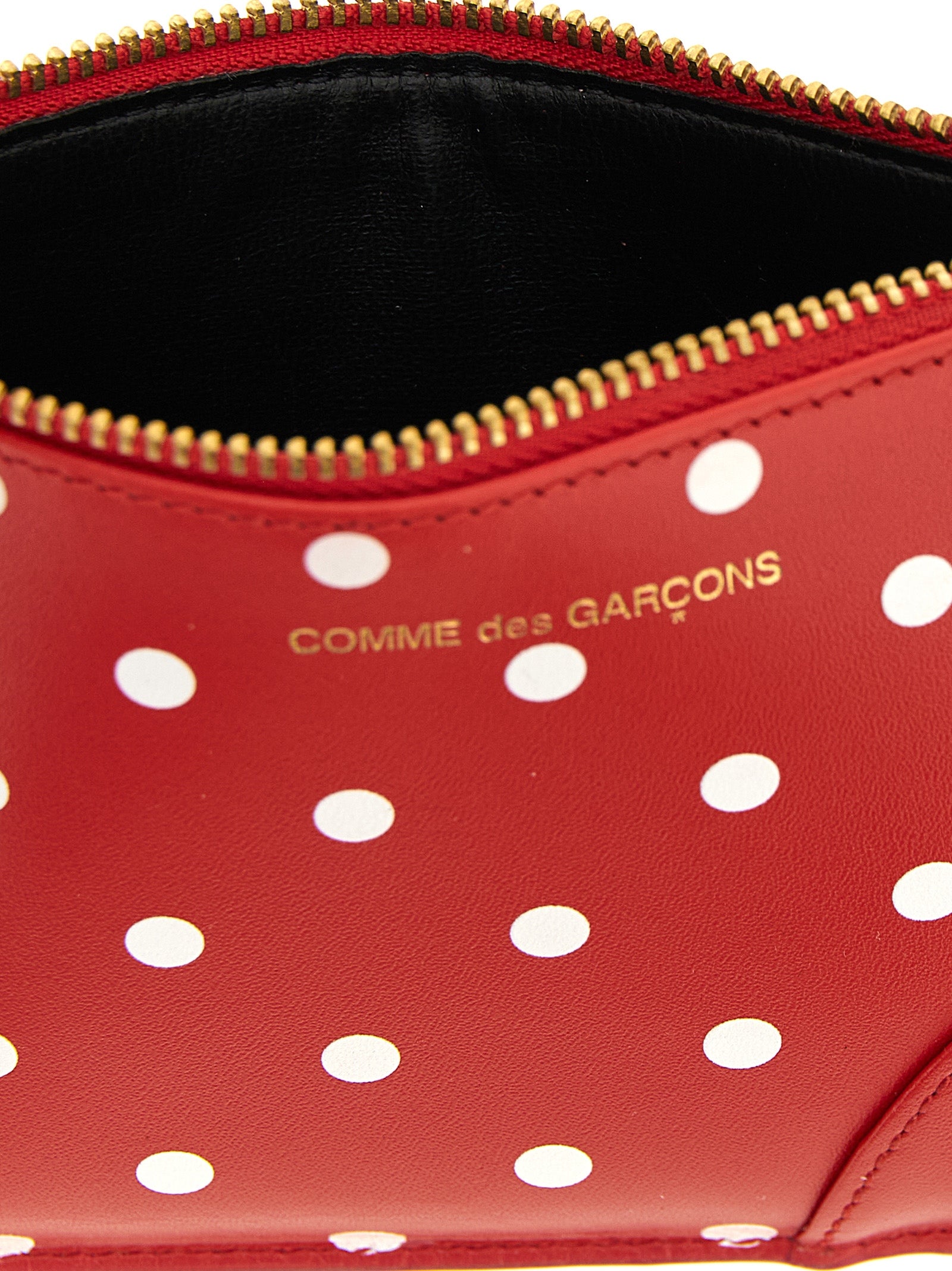 Comme Des Garcons Wallet Women's Polka Dots Printed Card Holder