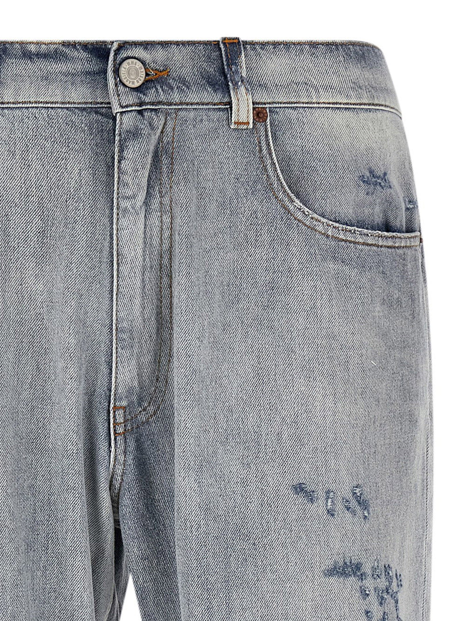Mm6 Maison Margiela Men's Used Effect Jeans
