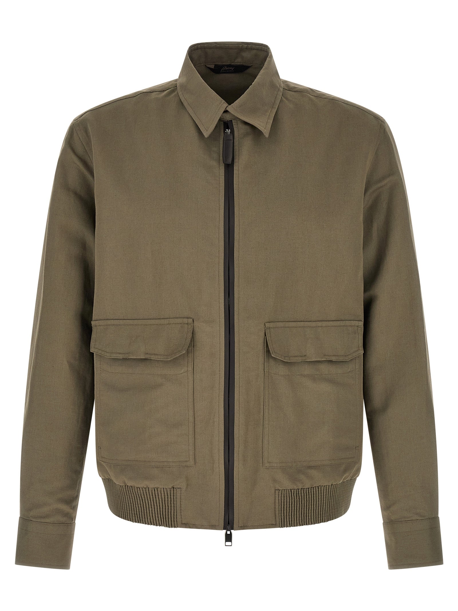 Brioni Men's Linen Cotton Blouson