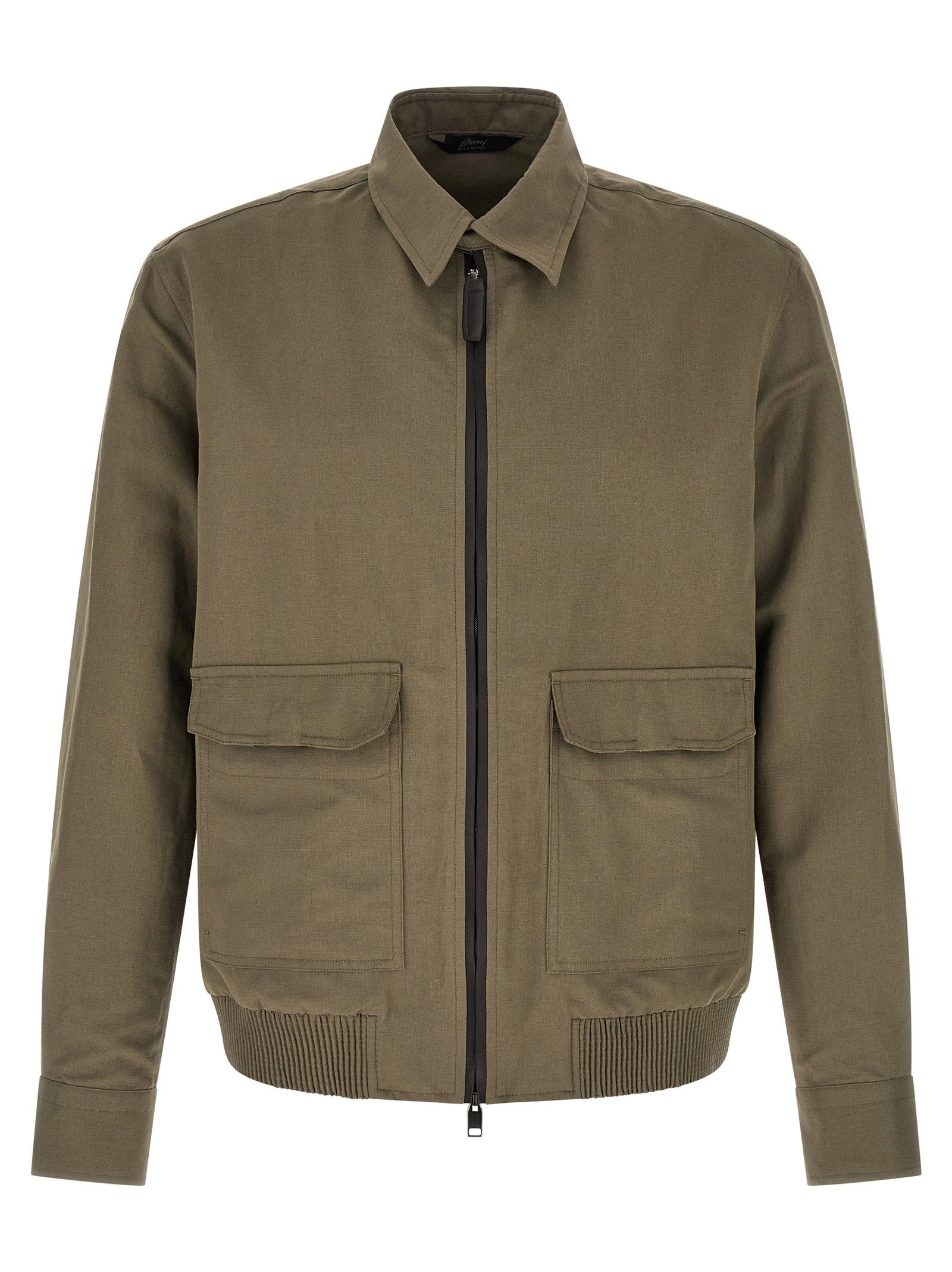 Brioni Men's Linen Cotton Blouson