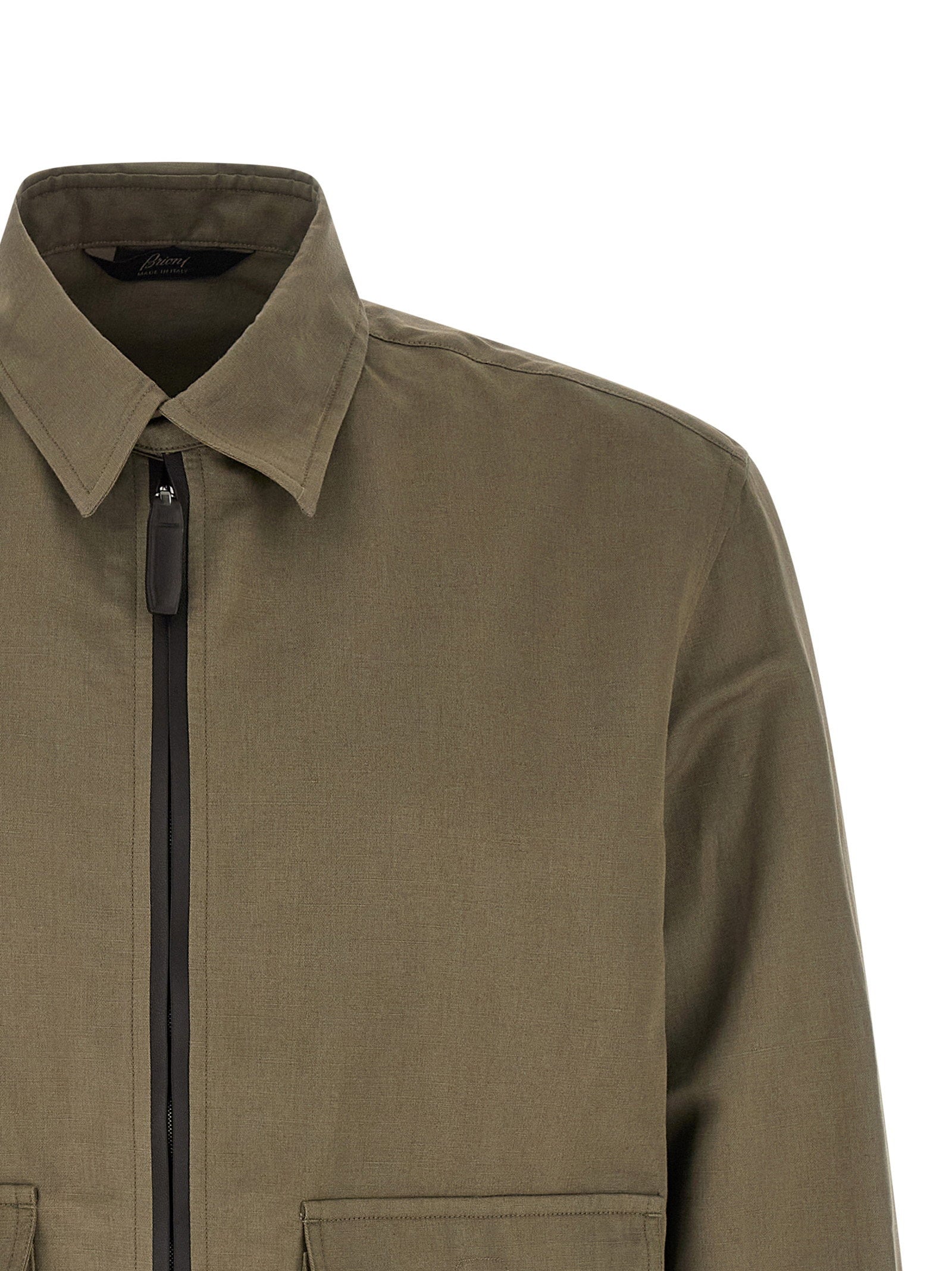Brioni Men's Linen Cotton Blouson