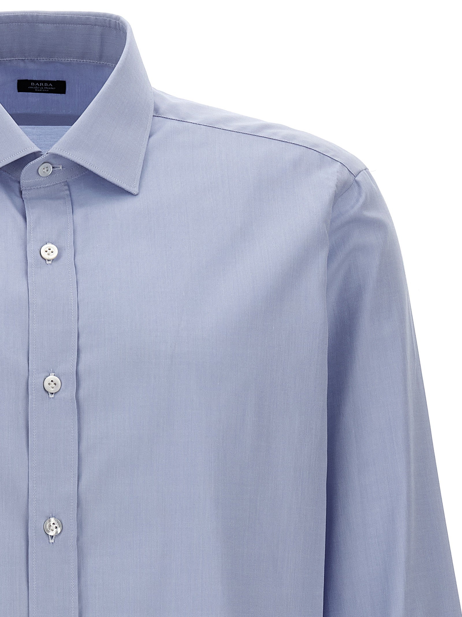 Barba Men's Textured Cotton Shirt