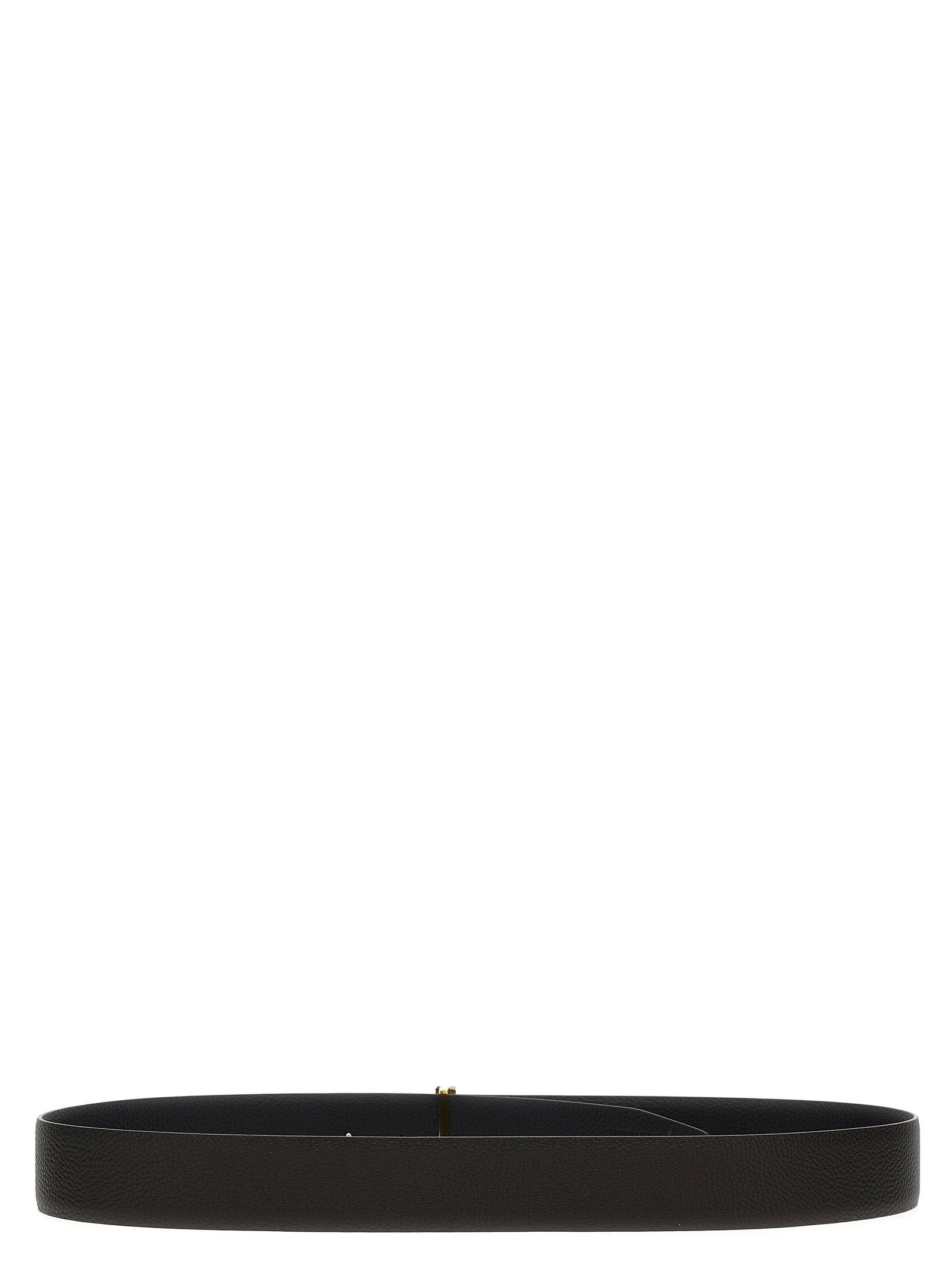 Tom Ford Men's Buckle Logo Reversible Belt