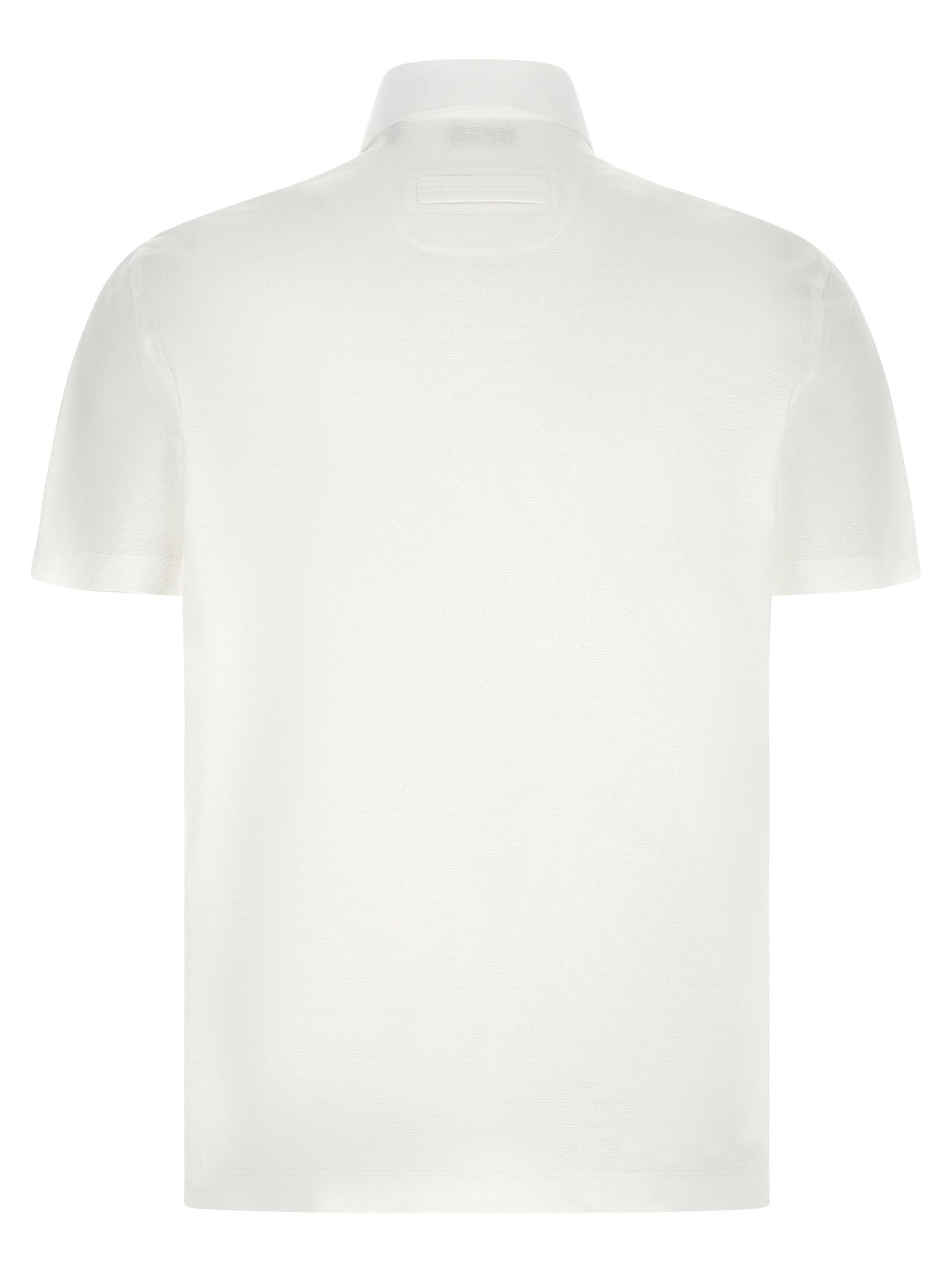 Zegna Men's Piqué Cotton Polo Shirt