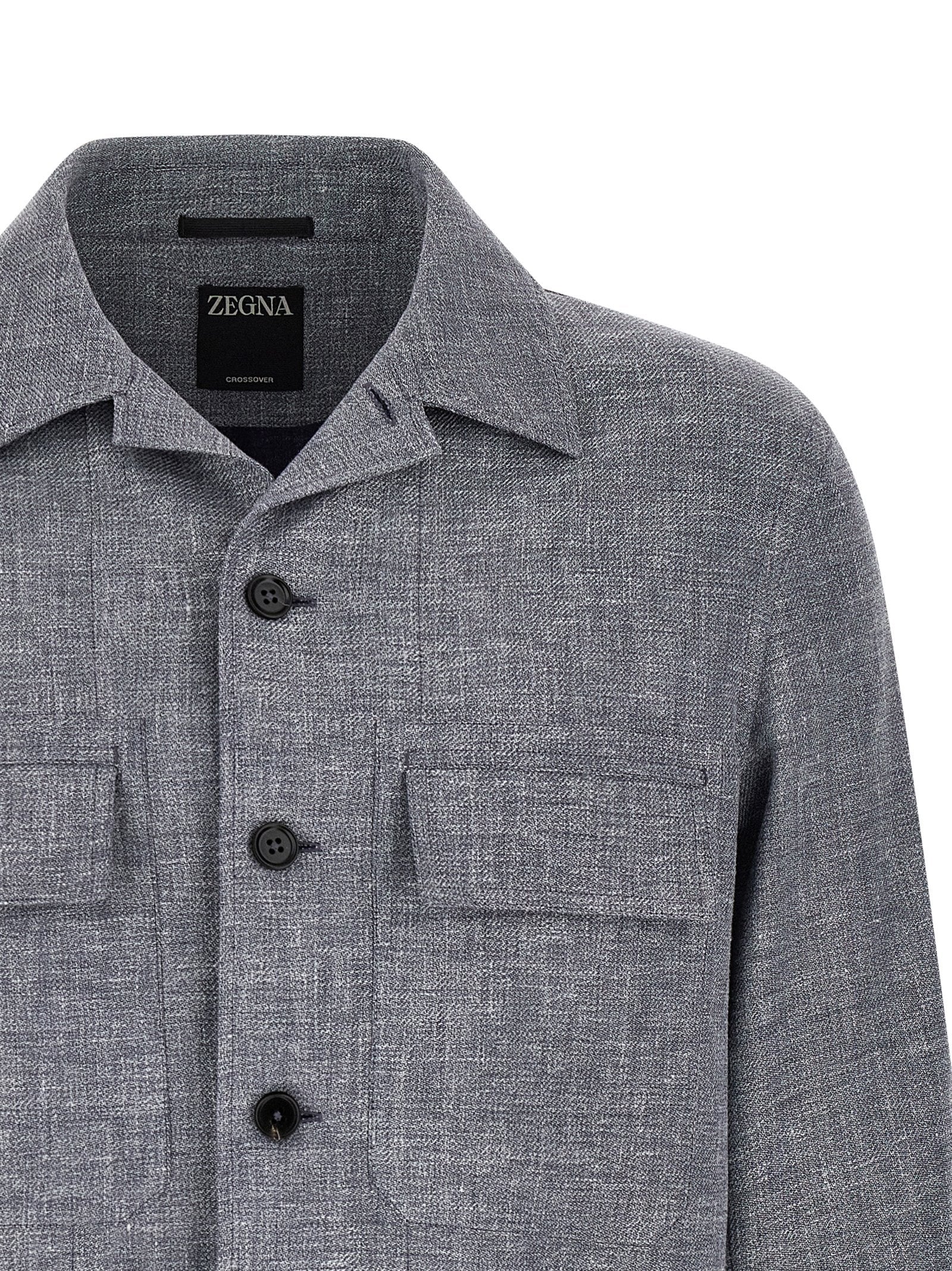 Zegna Men's Crossover Overshirt