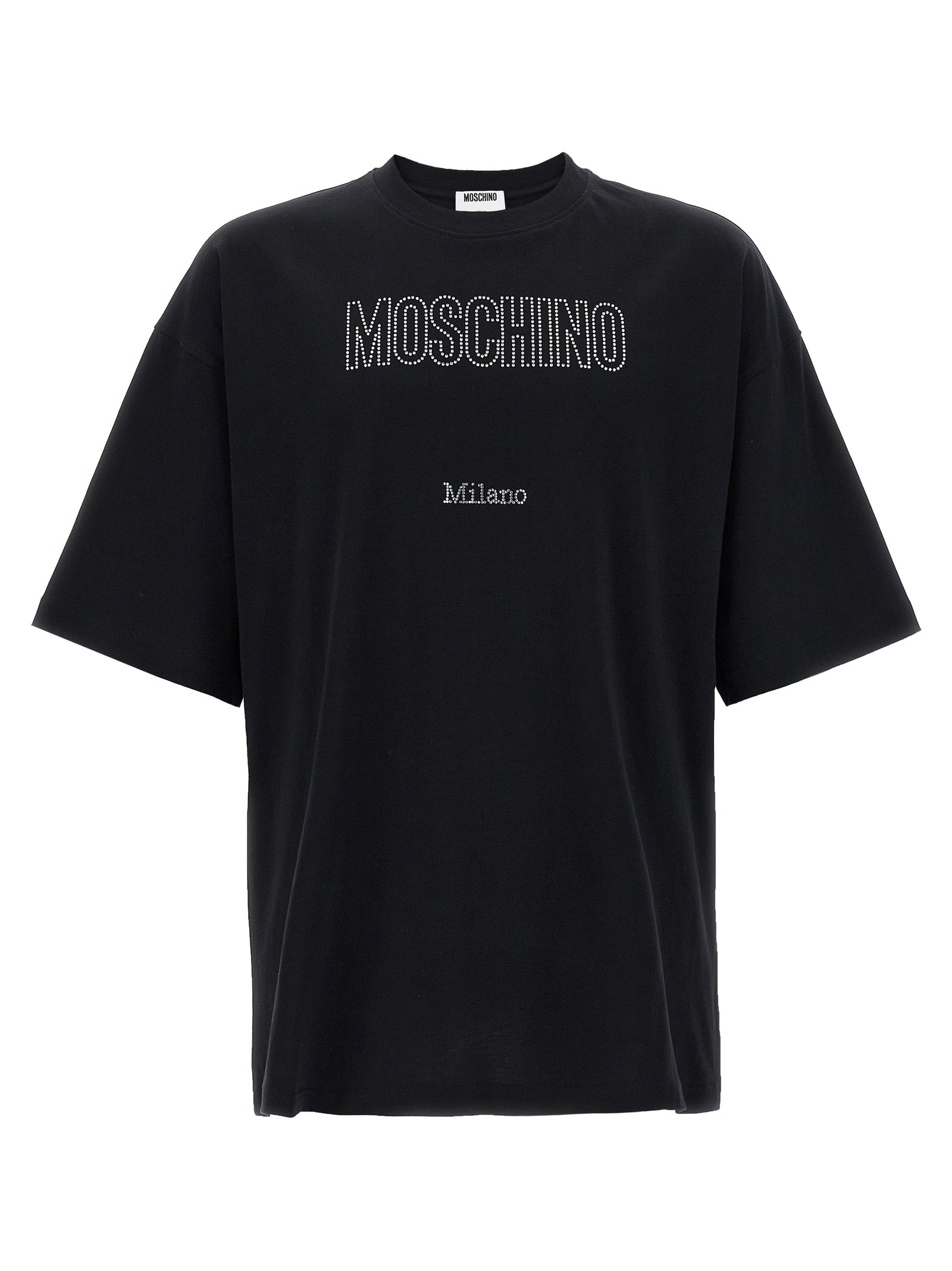 Moschino Men's Rhinestone Logo T-Shirt