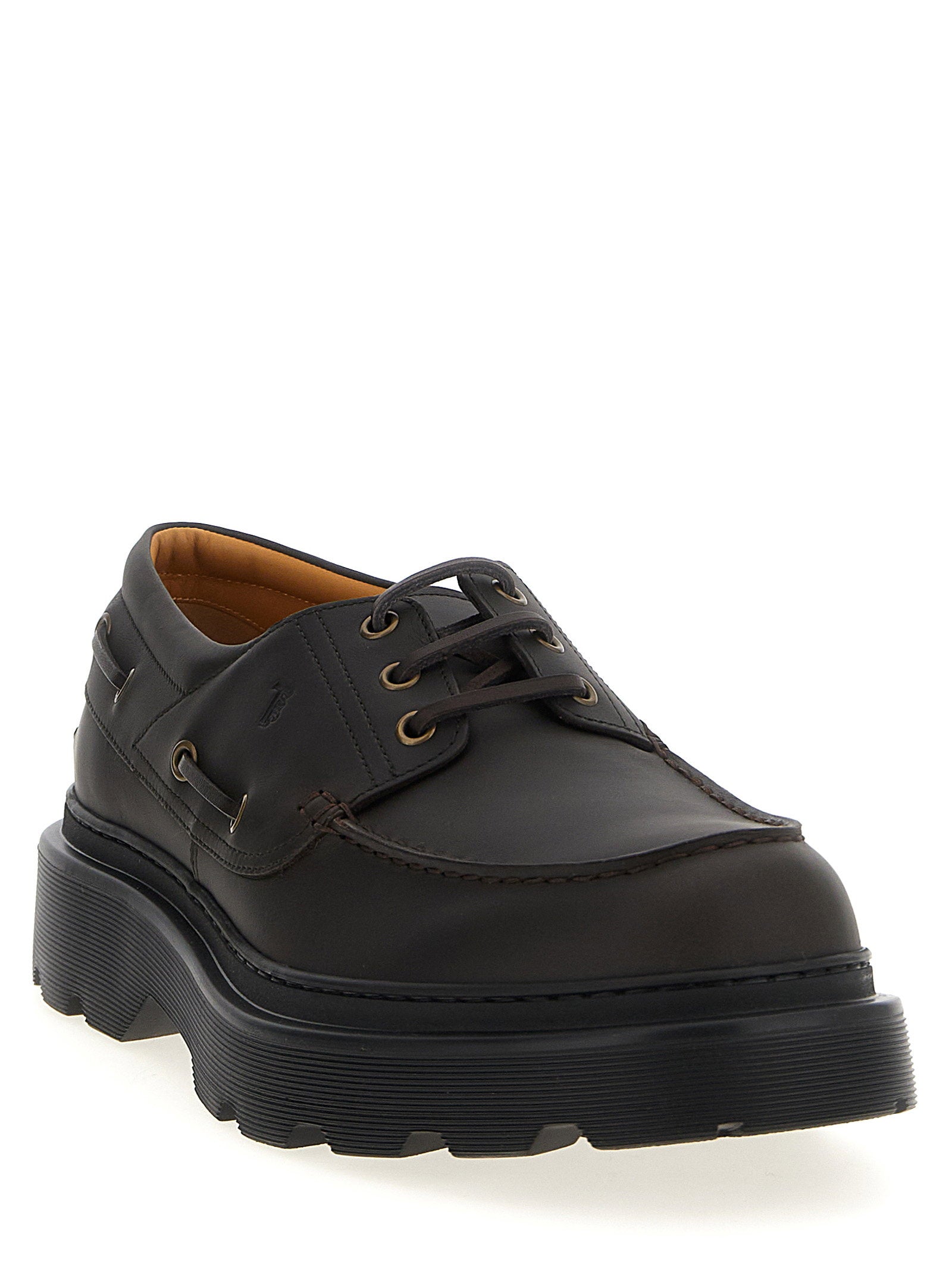 Tod's Men's Leather Boat Shoe