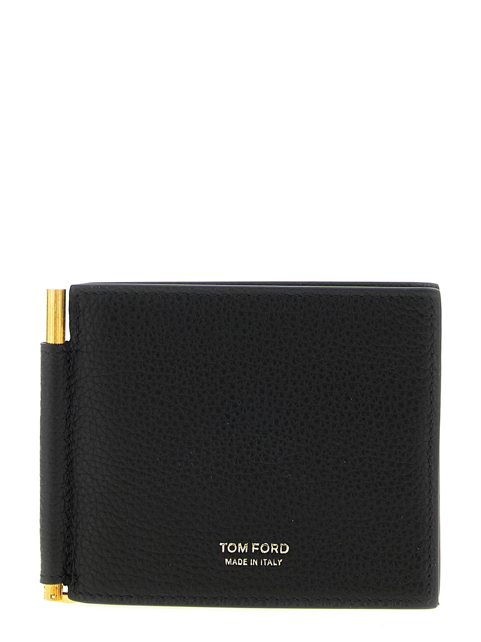 Tom Ford Men's Hammered Leather Card Holder