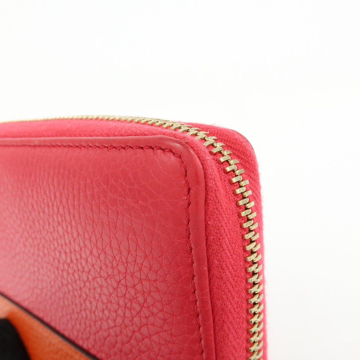 Gucci Bamboo Tassel Zip Leather Pink Leather Wallets Accessory (Pre-Owned)