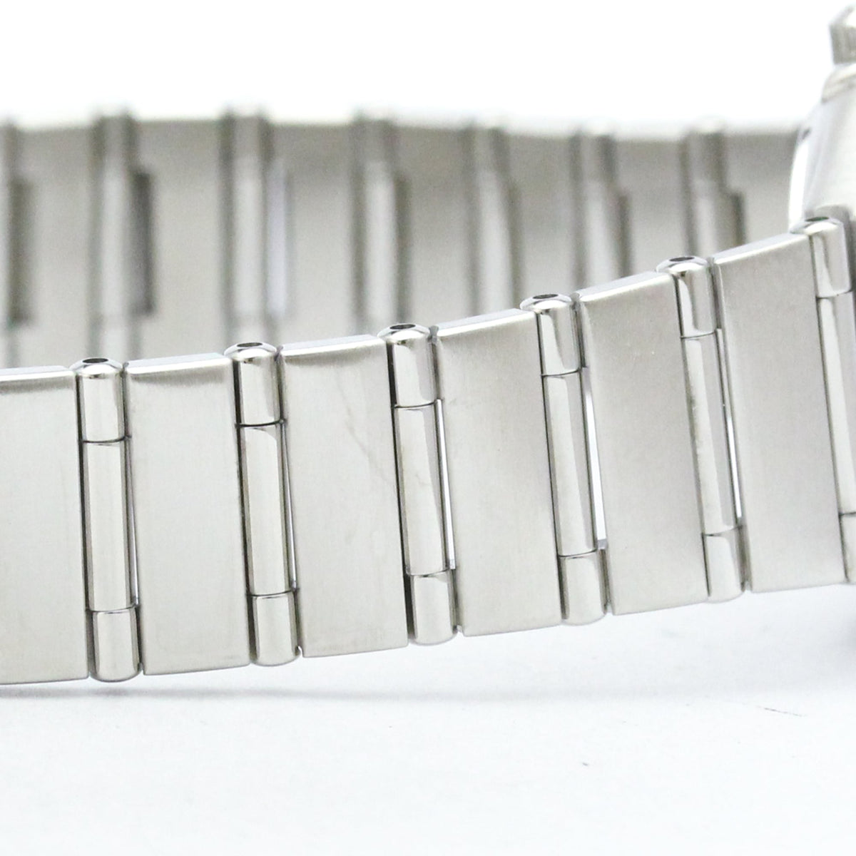 Omega Constellation Quartz Stainless Steel With Diamond Bezel And Markers Watch (Pre-Owned)