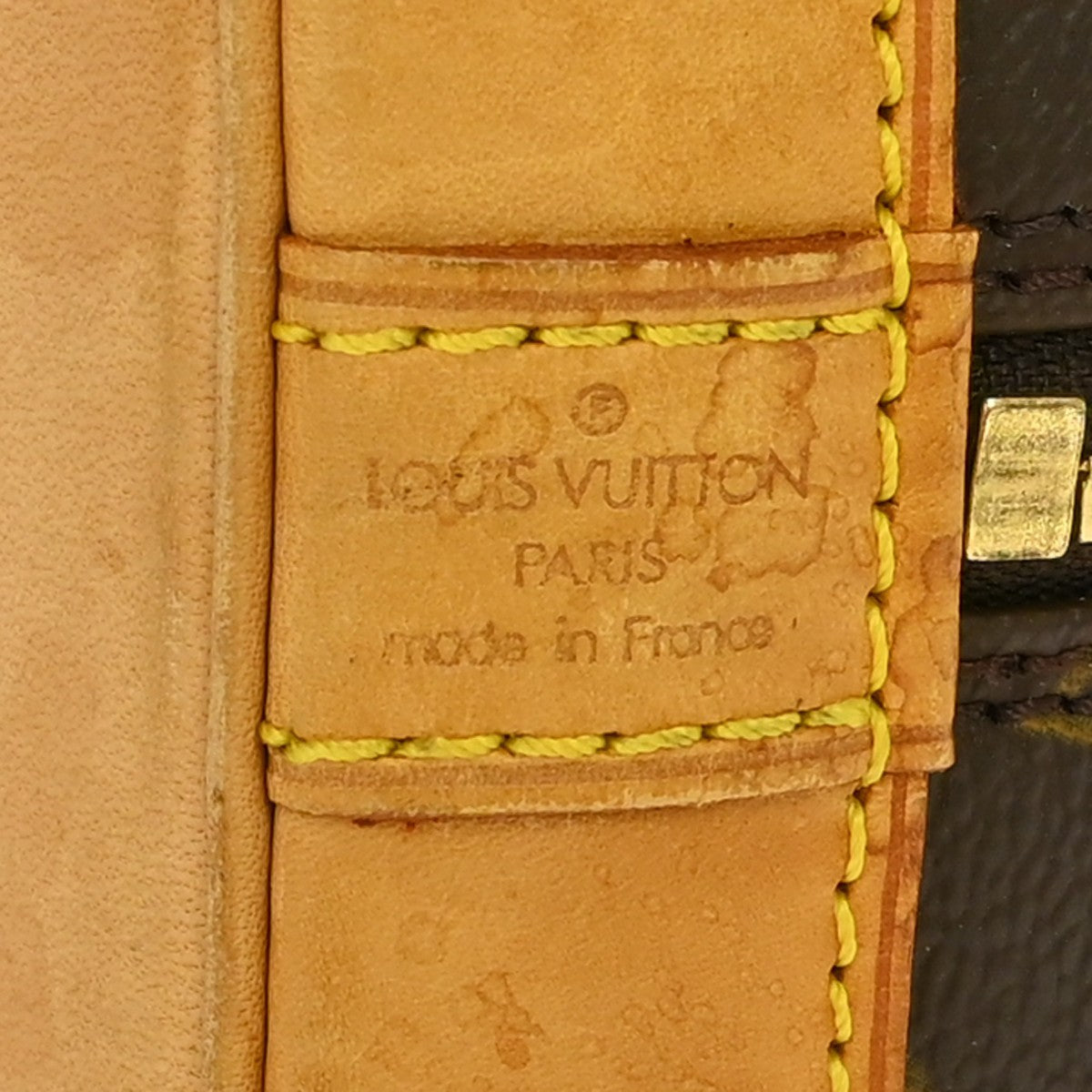 Louis Vuitton Alma Monogram Brown Canvas Handbag (Pre-Owned)
