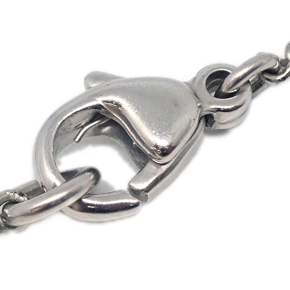 Chanel Cc Logo Pendant Metal Silver Silver_Plated Necklace Jewelry (Pre-Owned)