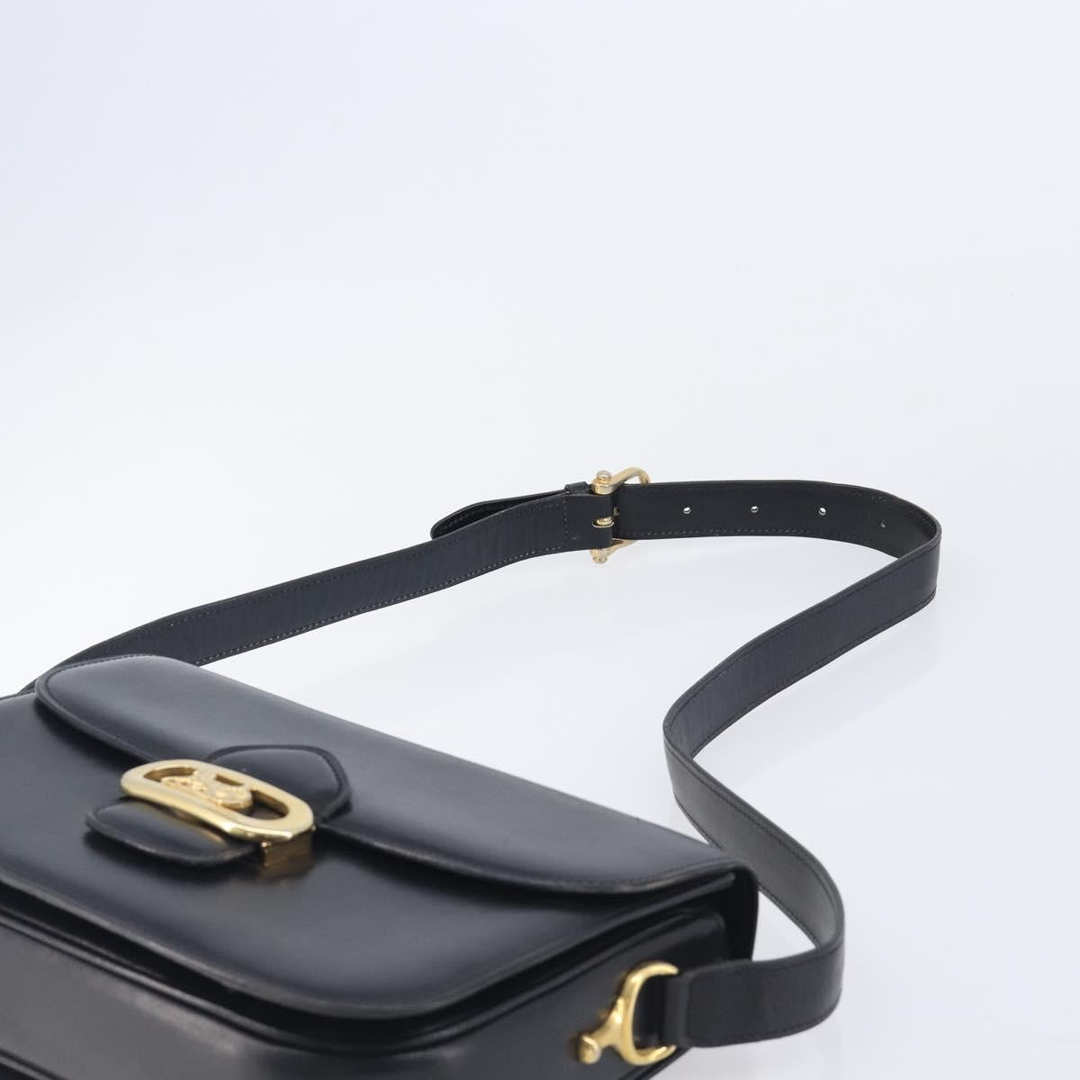 Celine Horse Carriage Leather Black Leather Shoulder Bag Bag (Pre-Owned)
