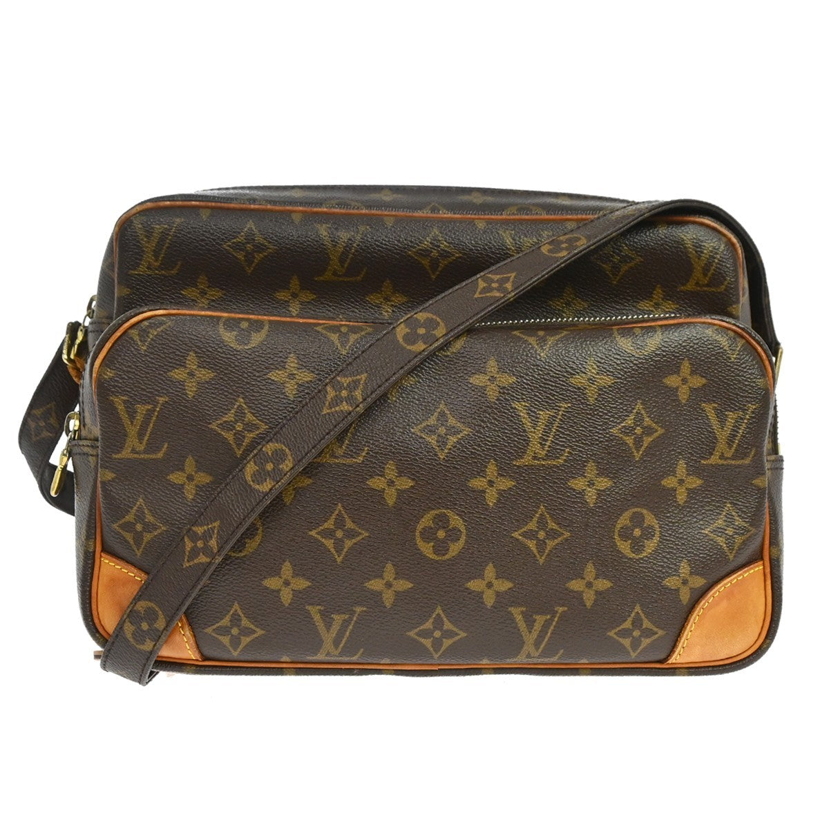 Louis Vuitton Nil Messenger Monogram Canvas Brown Canvas Handbag (Pre-Owned)