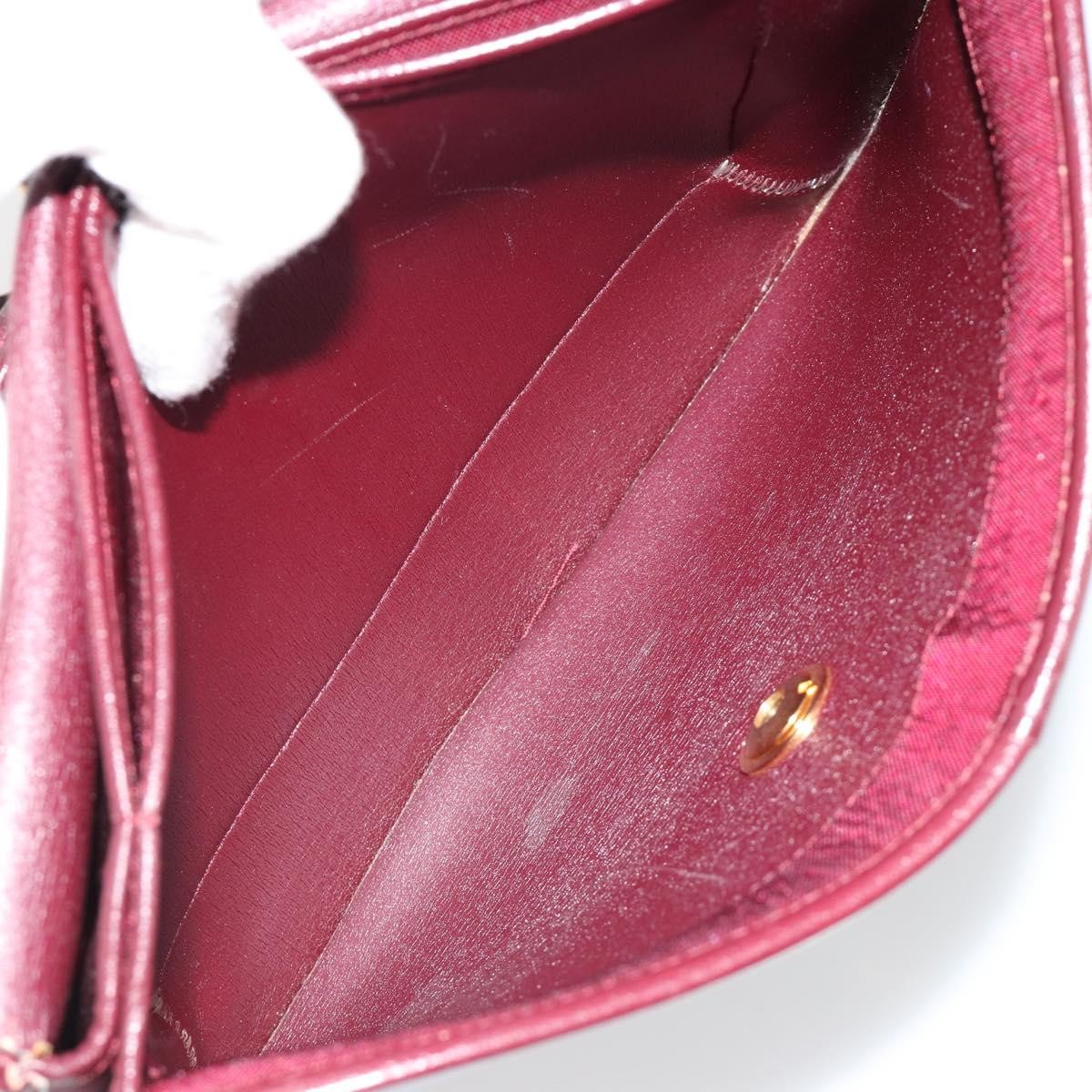Christian Dior Shoulder Leather Burgundy Leather Shoulder Bag Bag (Pre-Owned)