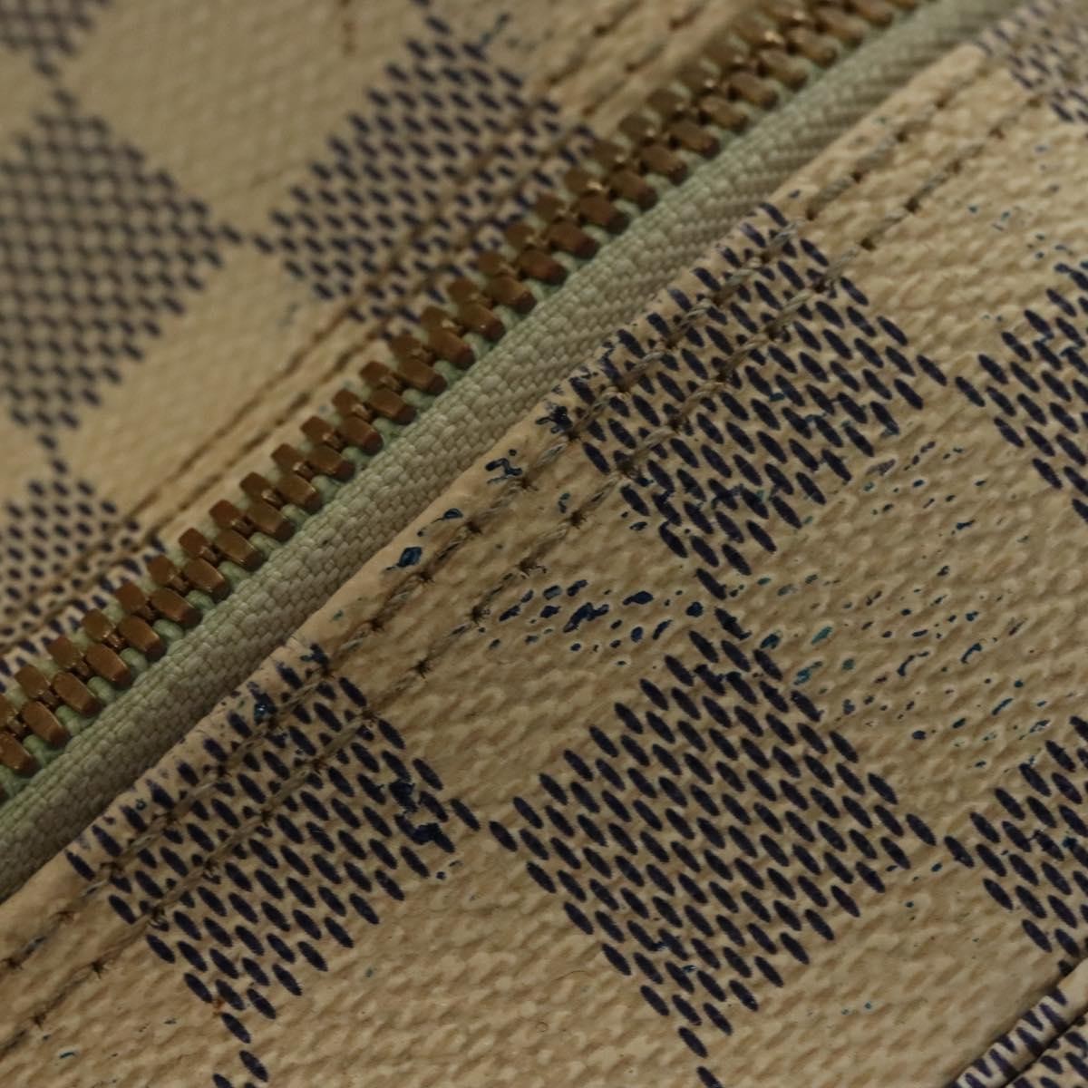 Louis Vuitton Naviglio Damier Ebene White Canvas Shoulder Bag Bag (Pre-Owned)
