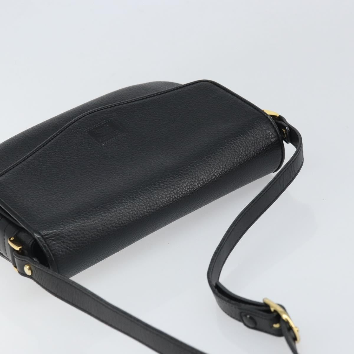Burberry Vintage Leather Black Leather Shoulder Bag Bag (Pre-Owned)