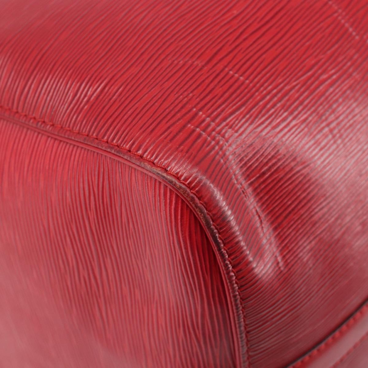 Louis Vuitton Keepall Epi Leather Red Leather Travel Bag Bag (Pre-Owned)
