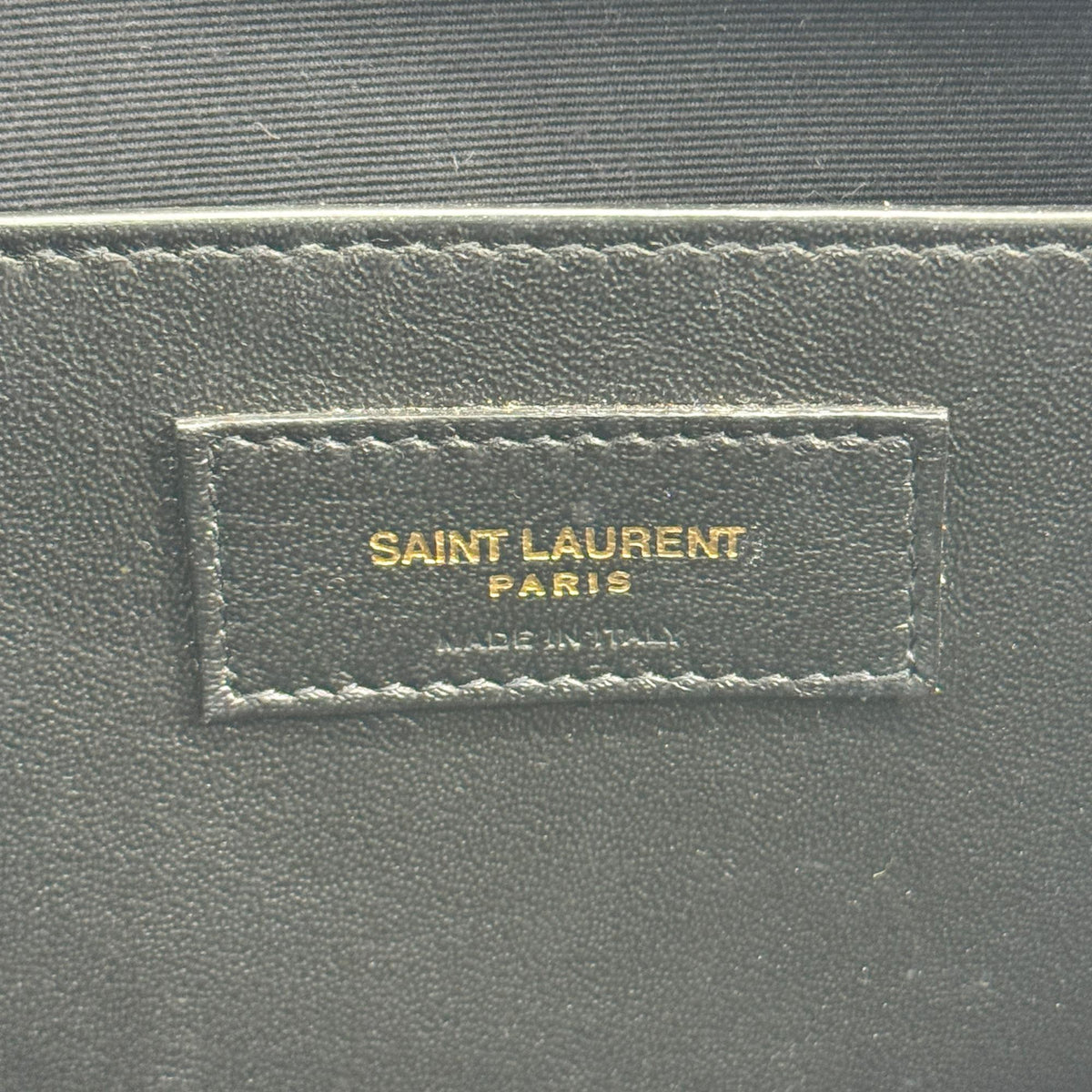 Saint Laurent Uptown Leather Black Leather Tote Bag Bag (Pre-Owned)