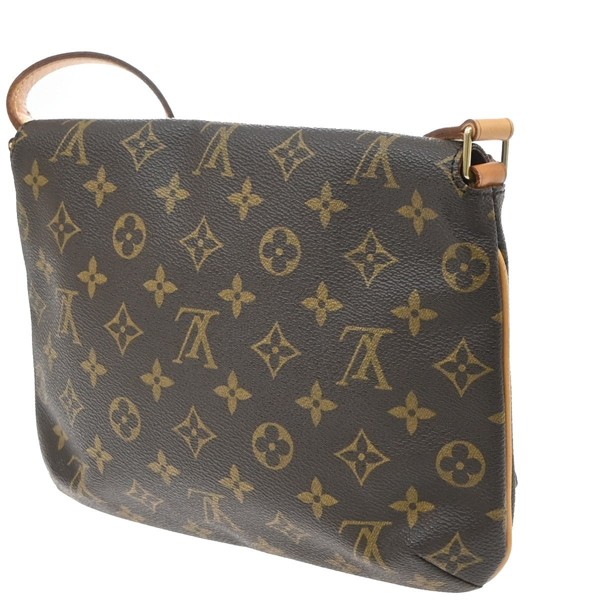 Louis Vuitton Musette Tango Monogram Canvas Brown Canvas Shoulder Bag Bag (Pre-Owned)