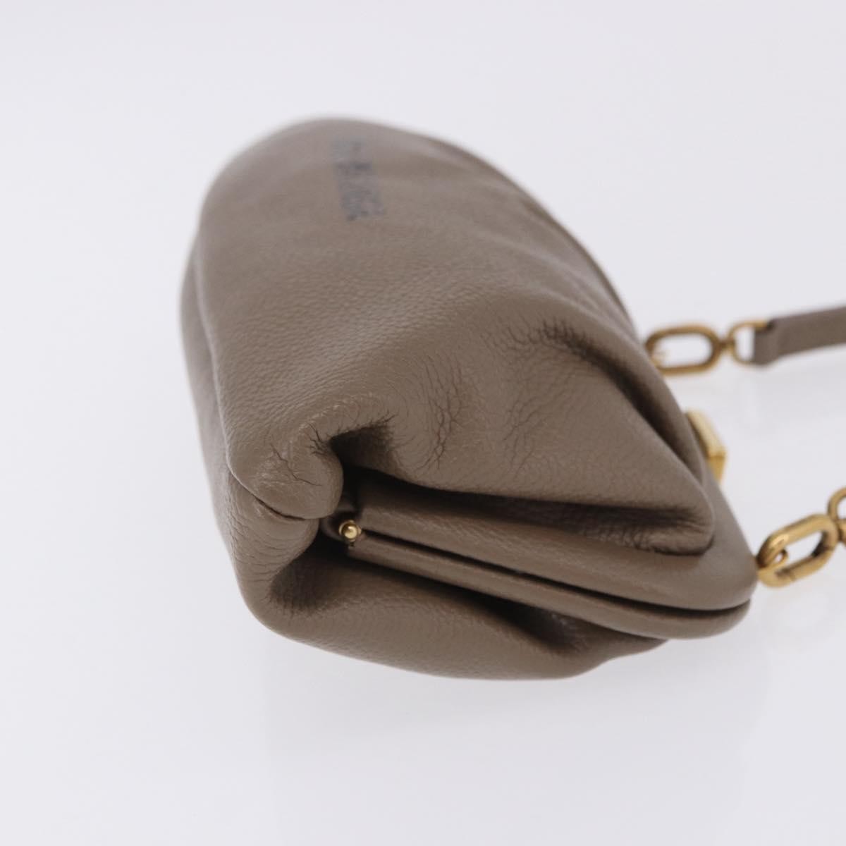 Balenciaga Cloud Clutch Leather Beige Leather Clutche & Pouche Bag (Pre-Owned)