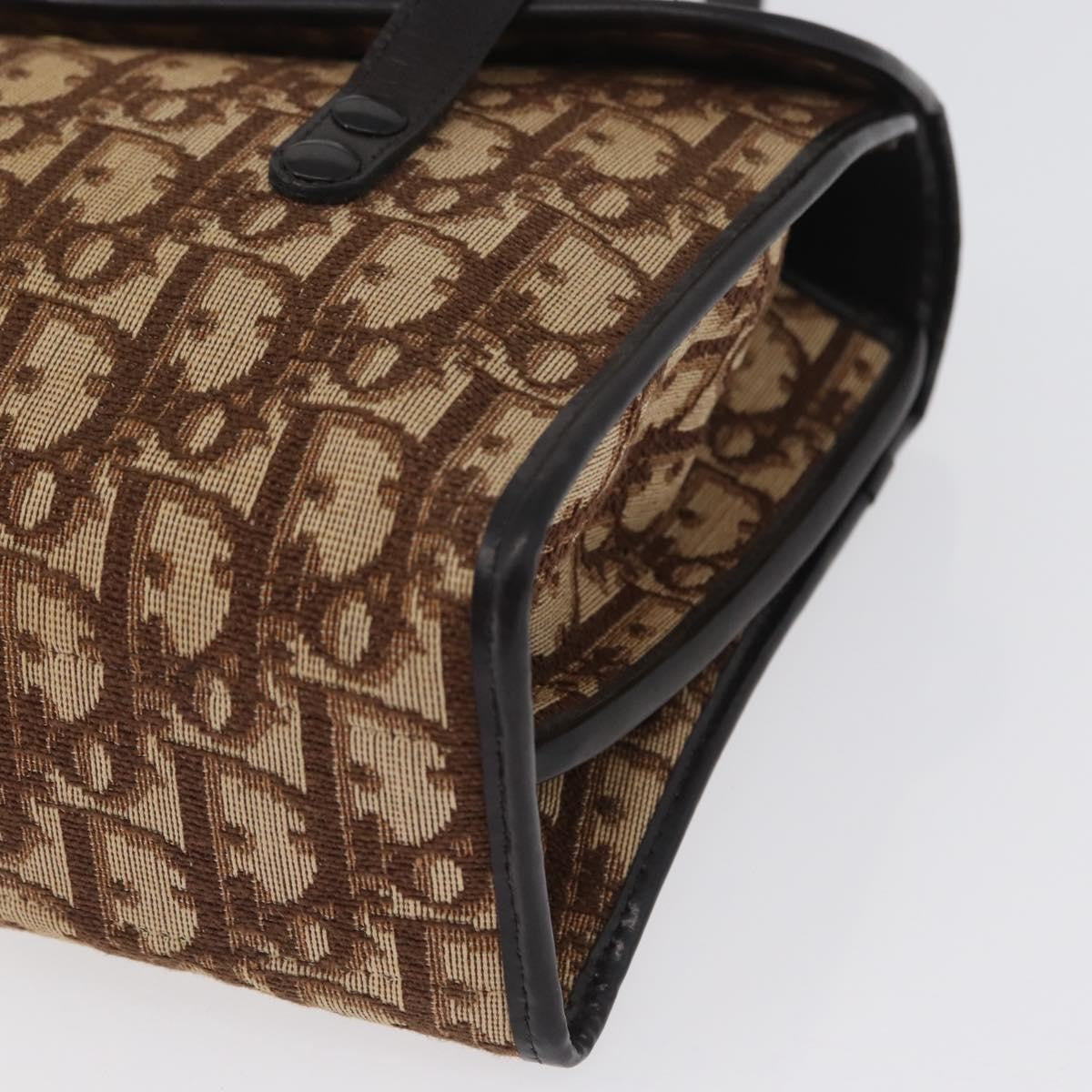 Christian Dior Trotter Canvas Beige Canvas Shoulder Bag Bag (Pre-Owned)