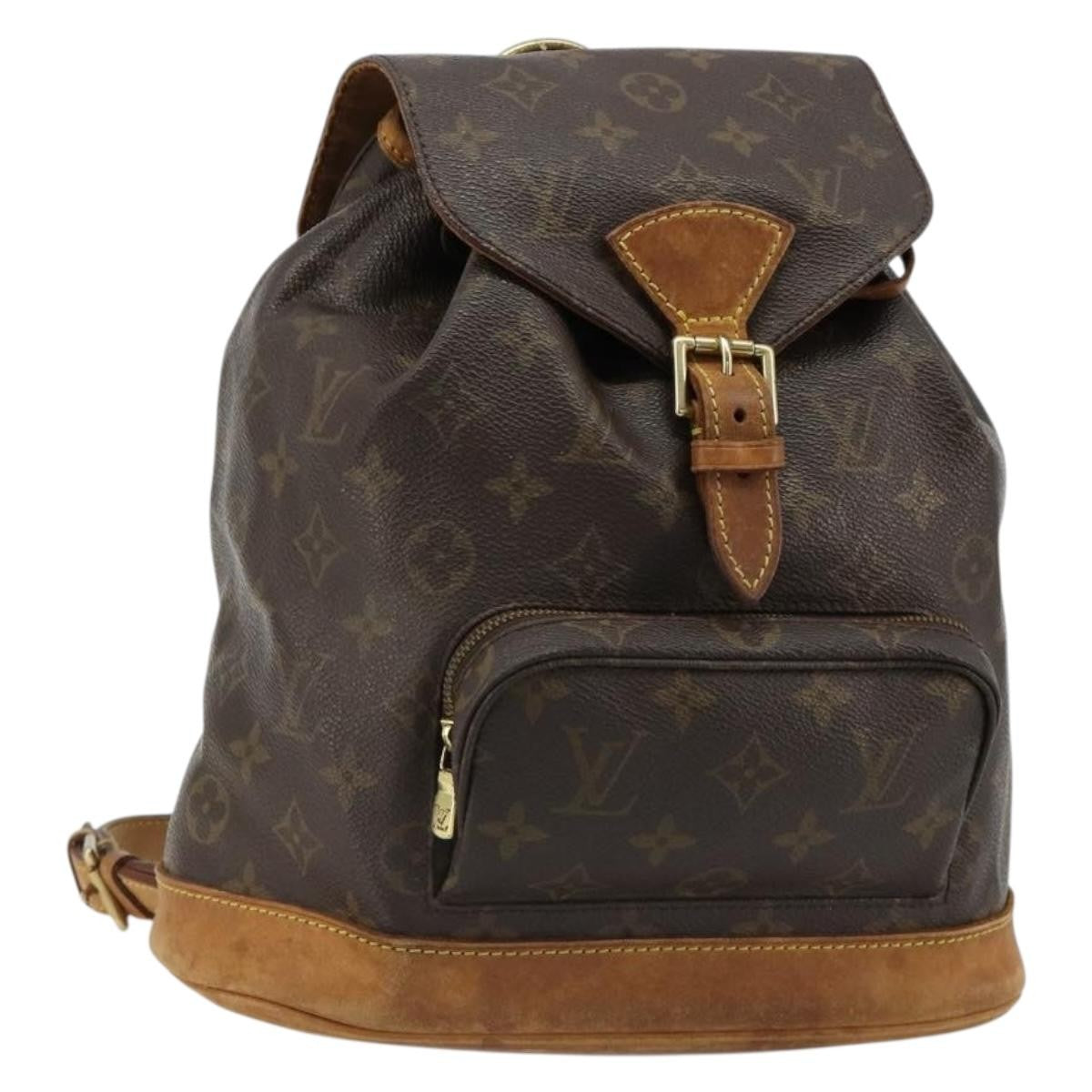 Louis Vuitton Vintage Montsouris Monogram Canvas Brown Canvas Backpack Bag (Pre-Owned)