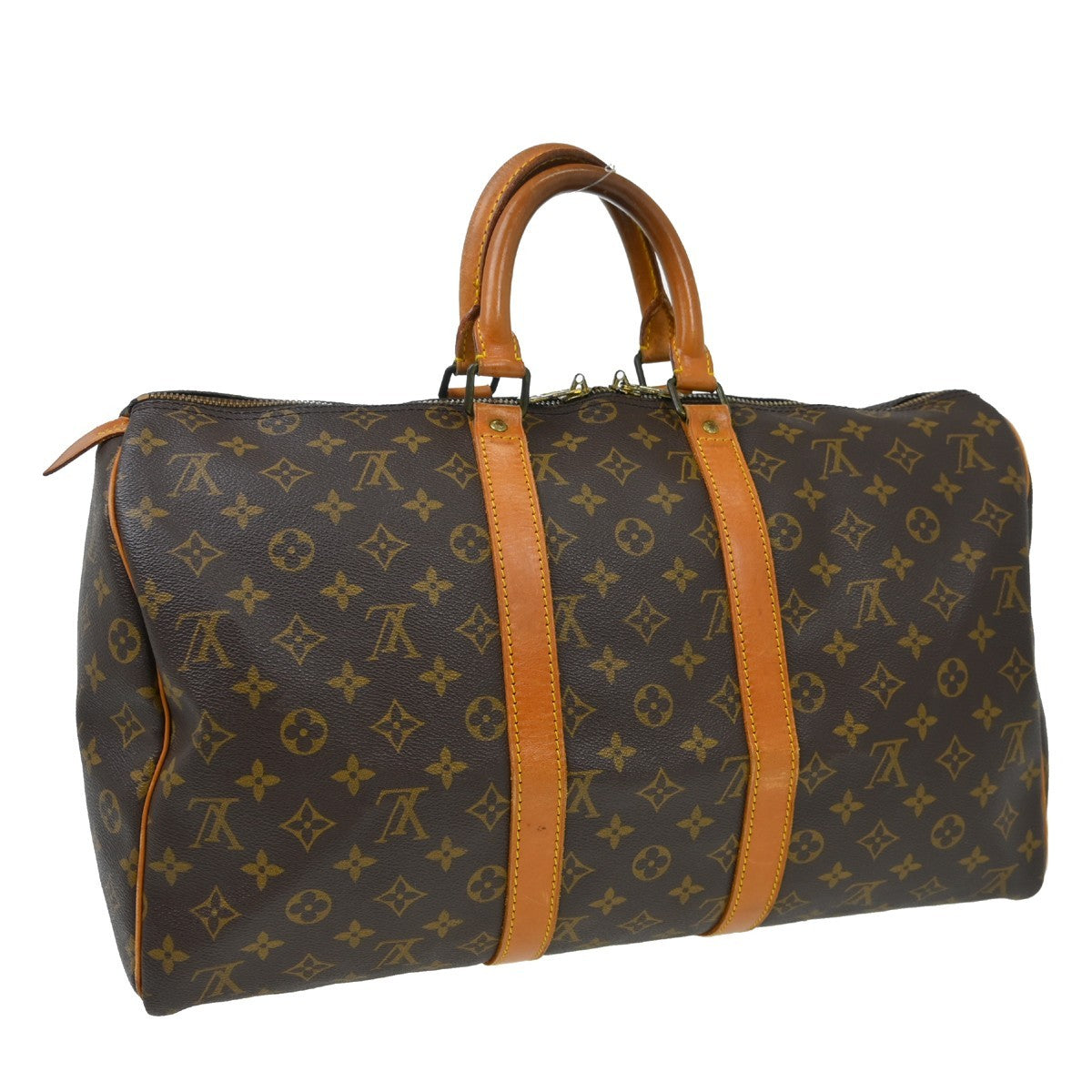 Louis Vuitton Keepall Monogram Canvas Brown Canvas Travel Bag Bag (Pre-Owned)
