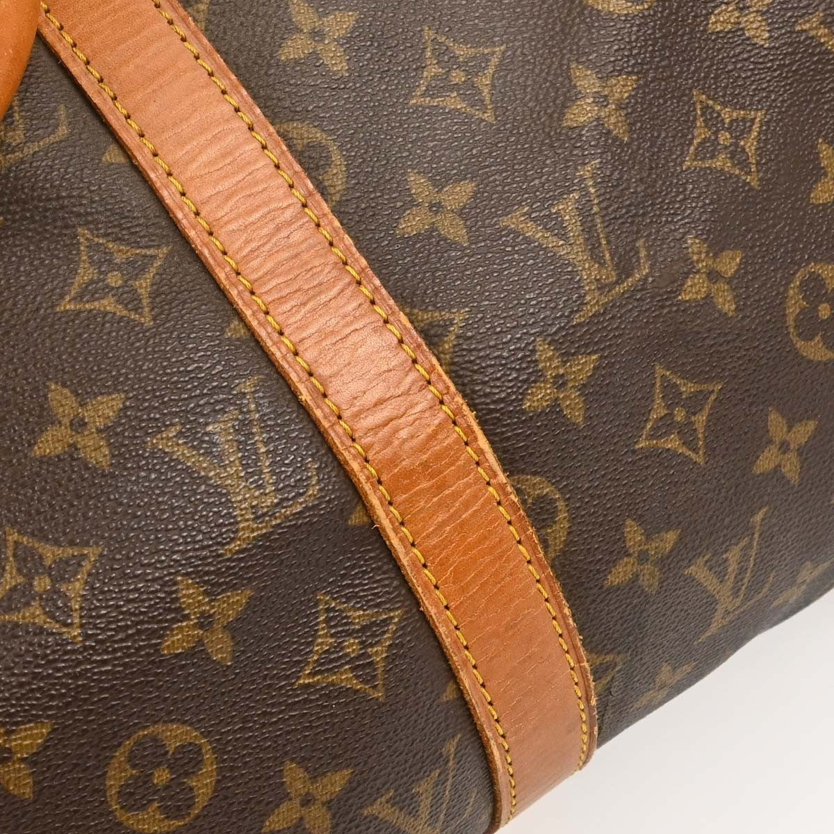 Louis Vuitton Keepall Monogram Canvas Brown Canvas Travel Bag Bag (Pre-Owned)