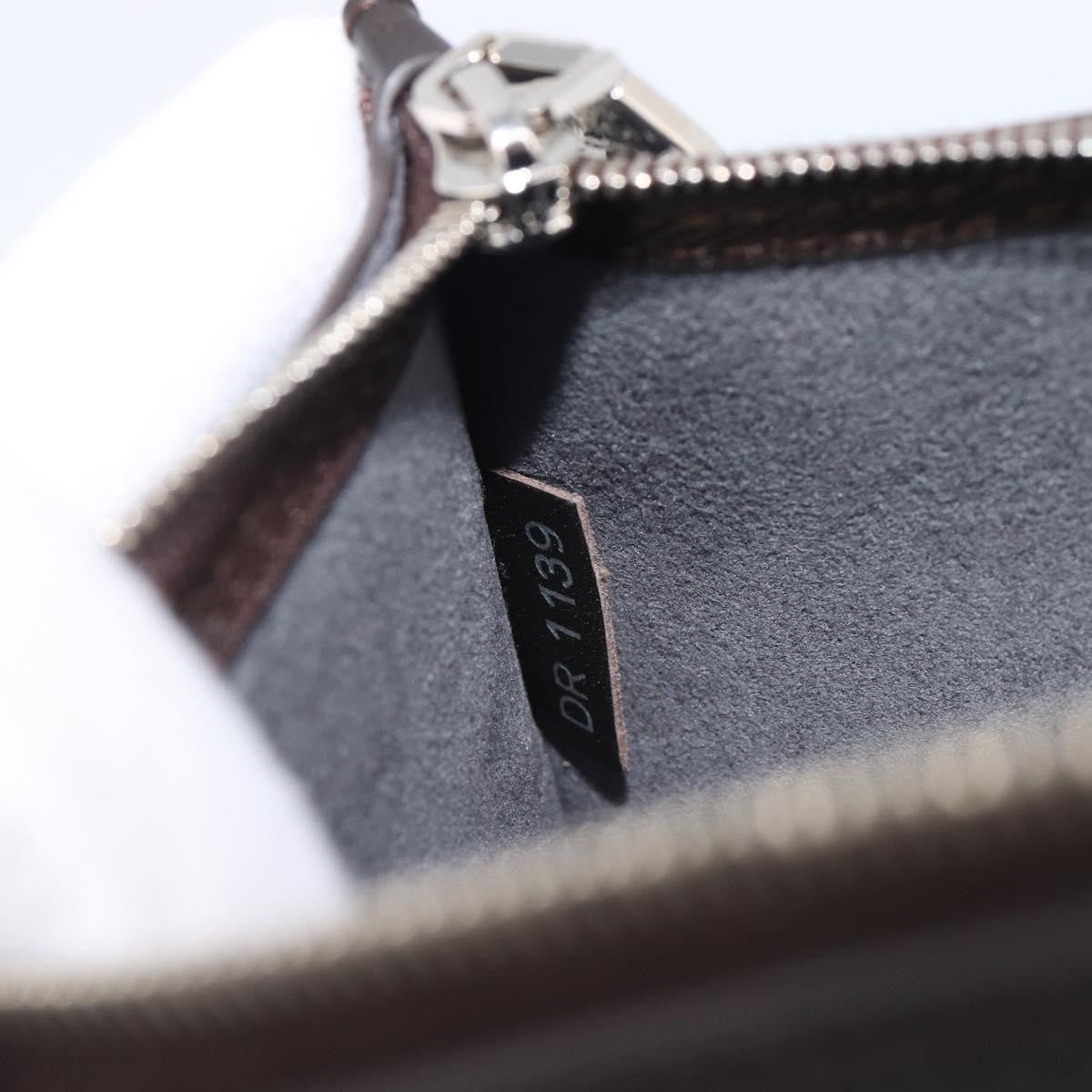 Louis Vuitton Neverfull Pochette Leather Brown Leather Clutche & Pouche Bag (Pre-Owned)
