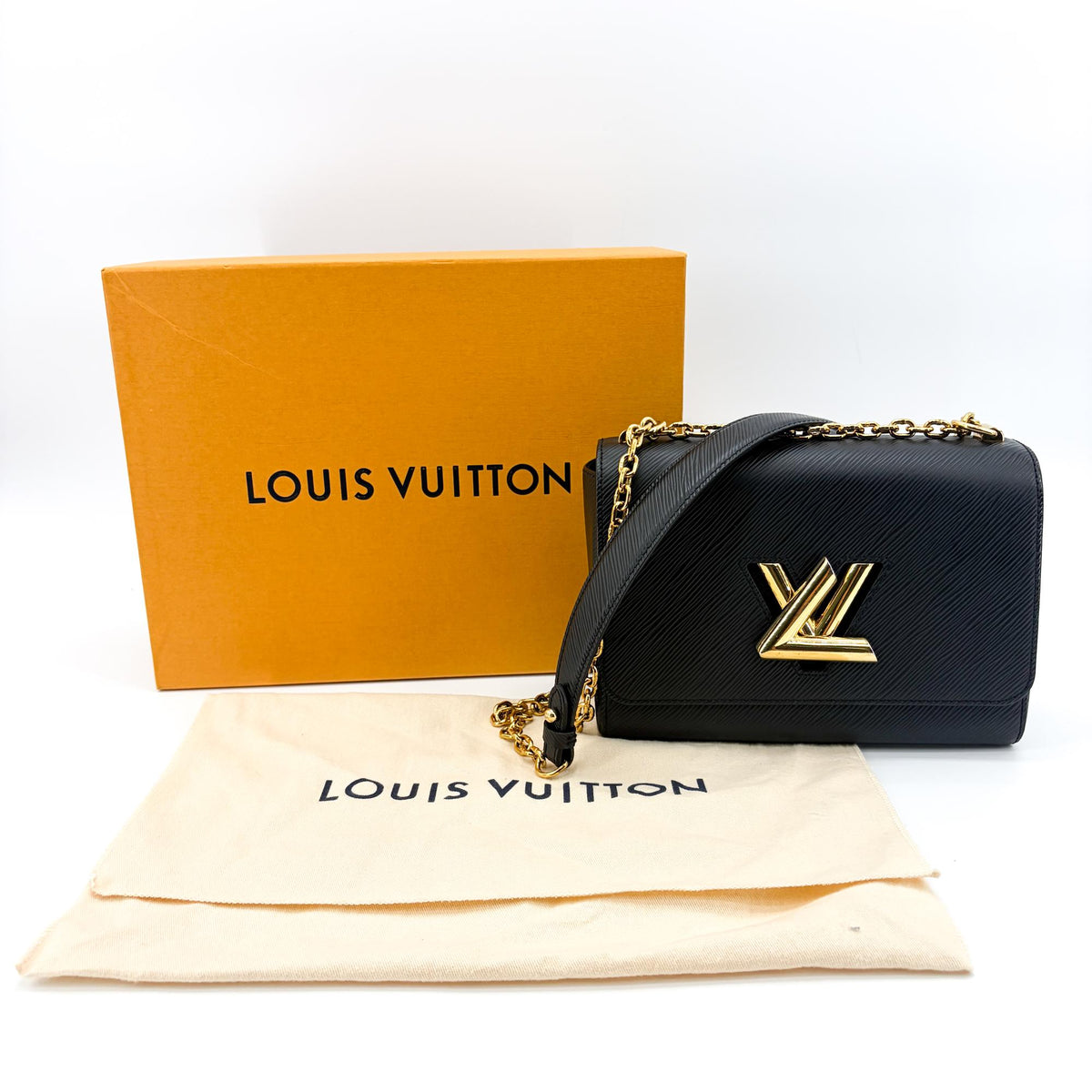 Louis Vuitton Twist Epi Leather Black Leather Handbag (Pre-Owned)