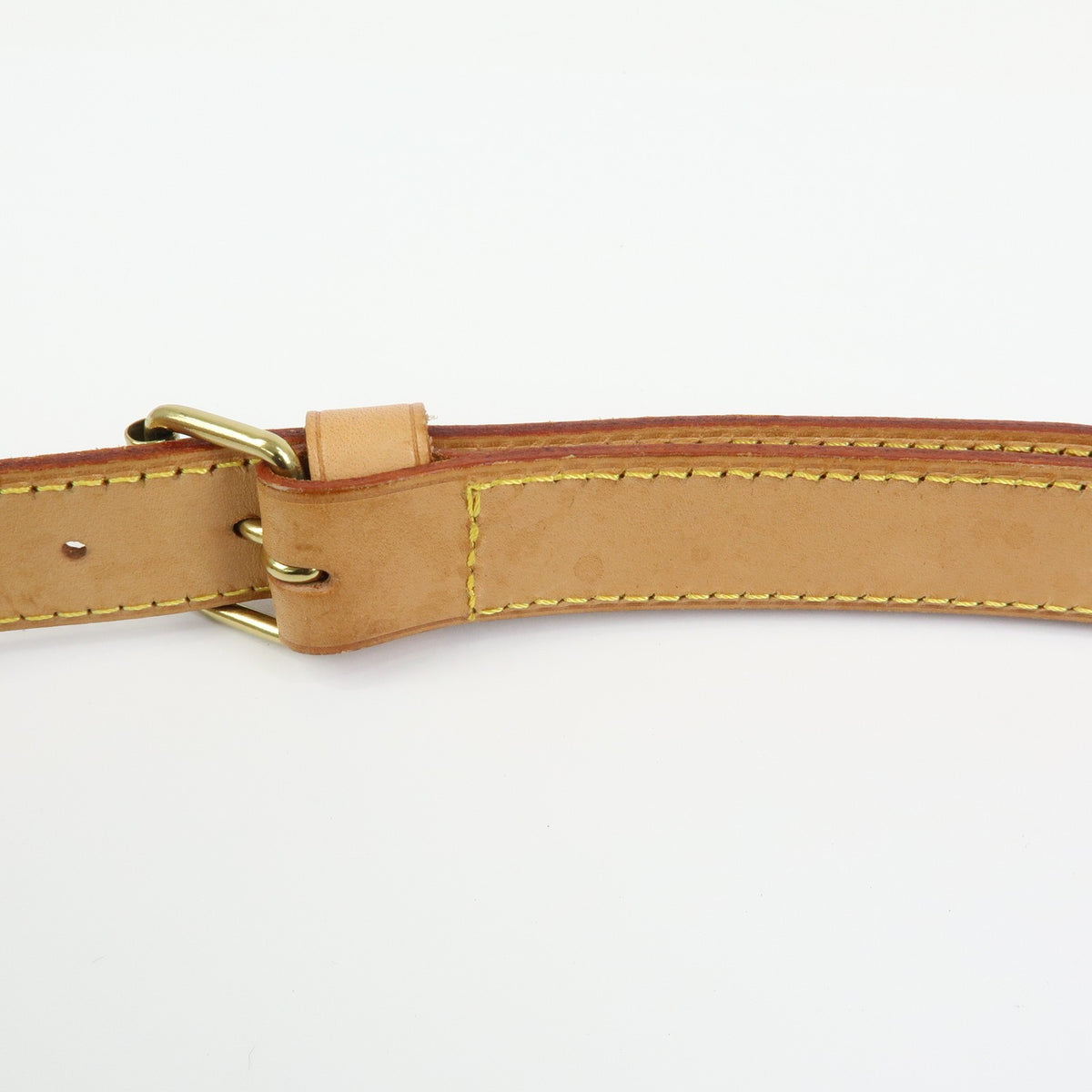 Louis Vuitton Adjustable Shoulder Strap Vachetta Leather Beige Leather Straps Accessory (Pre-Owned)