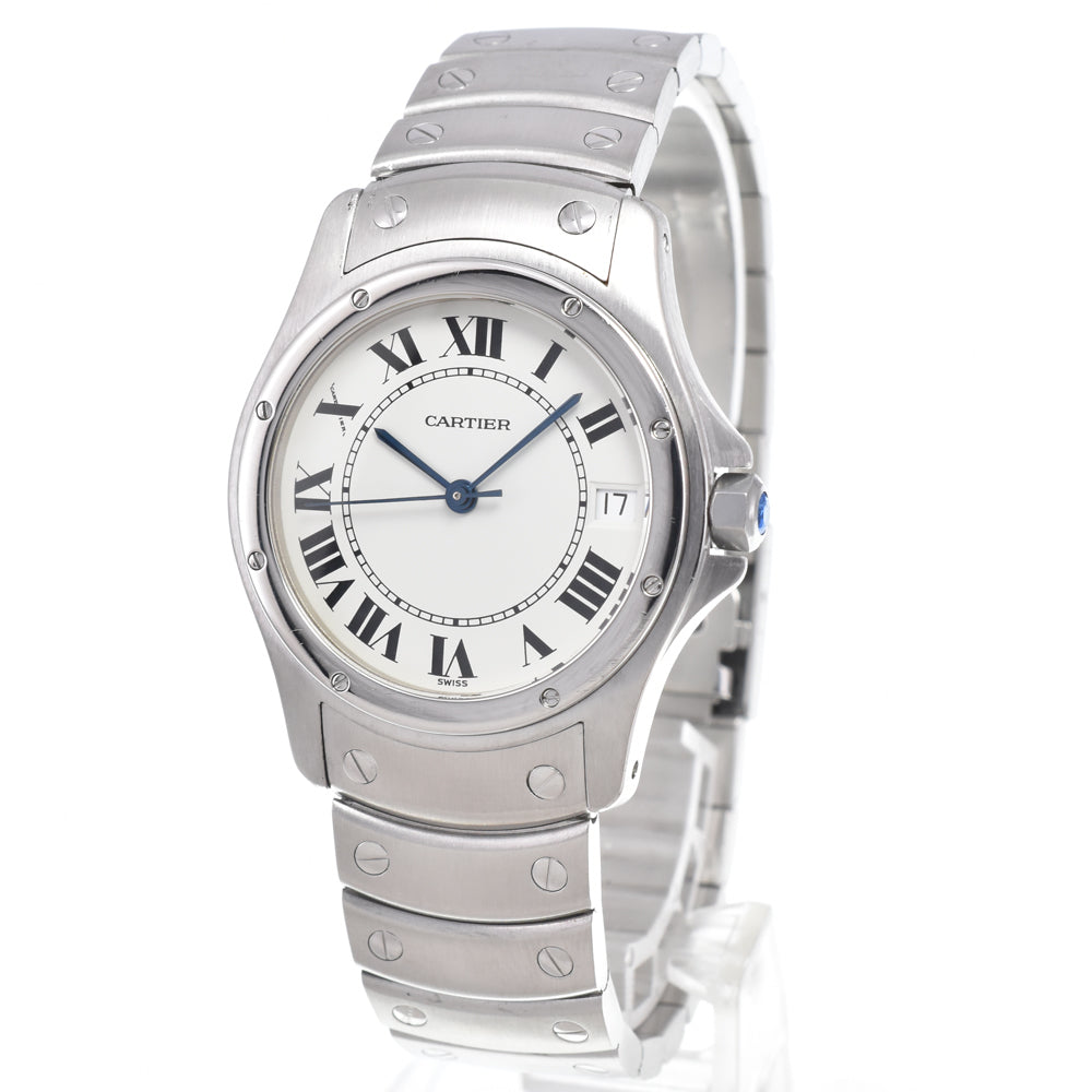 Cartier Santos Ronde Automatic Stainless Steel Watch (Pre-Owned)