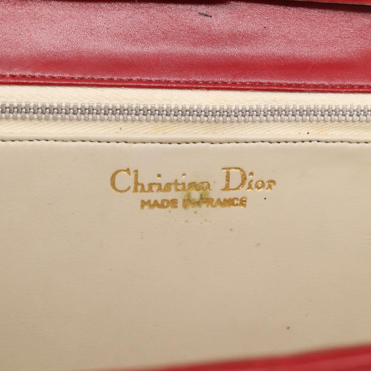 Christian Dior Handbag Leather Red Leather Handbag (Pre-Owned)