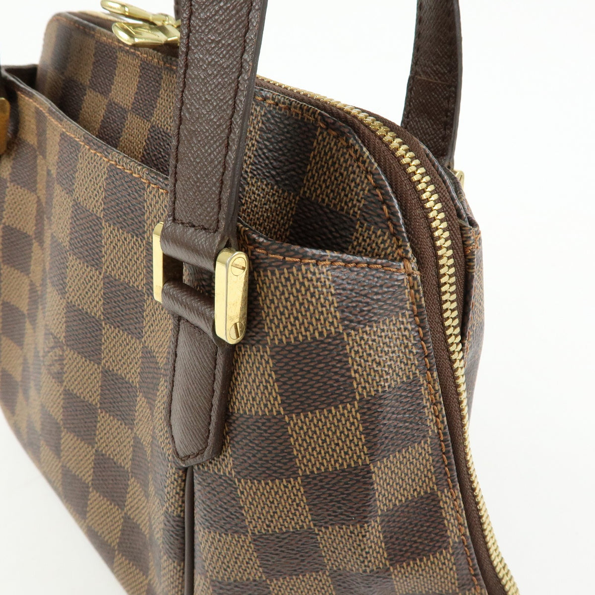 Louis Vuitton Belem Damier Brown Canvas Handbag (Pre-Owned)
