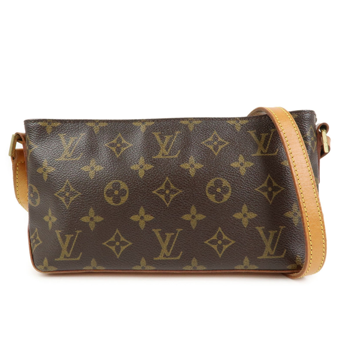 Louis Vuitton Trotteur Monogram Canvas Brown Canvas Handbag (Pre-Owned)