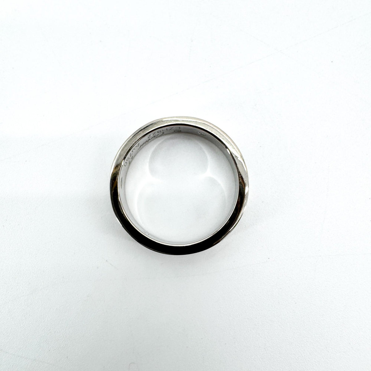 Cartier Love 3 Diamonds Band 18K White Gold With Diamond Silver Gold Ring Jewelry (Pre-Owned)