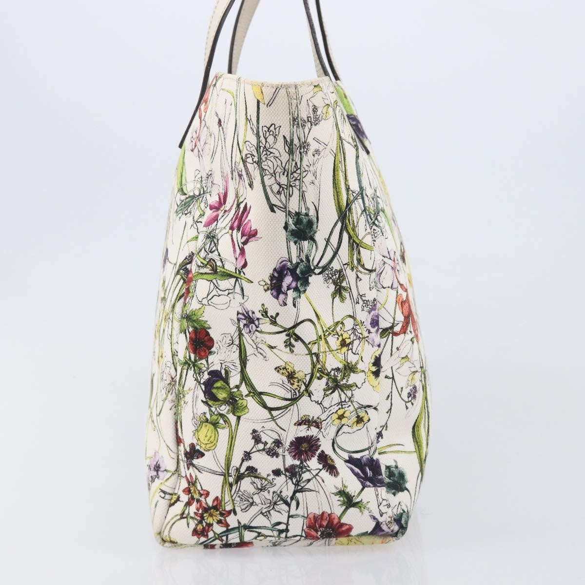 Gucci Open Flora Canvas Multicolour Canvas Tote Bag Bag (Pre-Owned)