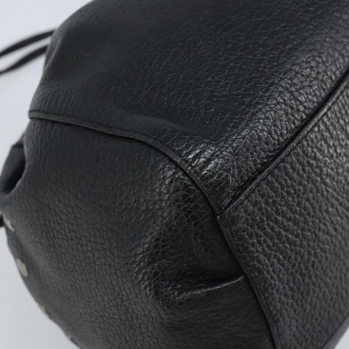 Burberry Blue Label Leather Black Leather Shoulder Bag Bag (Pre-Owned)